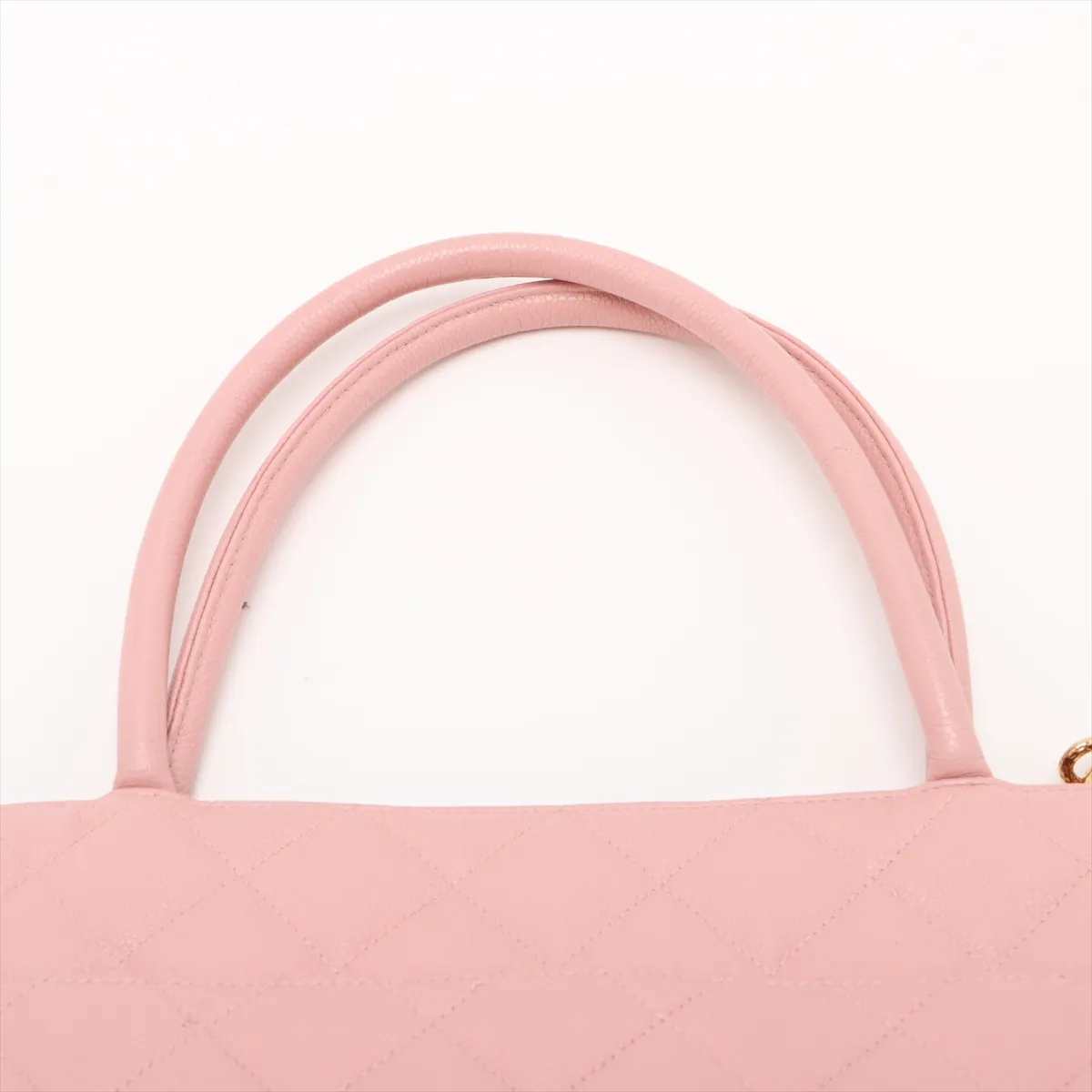 reprint caviar skin tote bag pink gold hardware 8162913 8th series — view 6