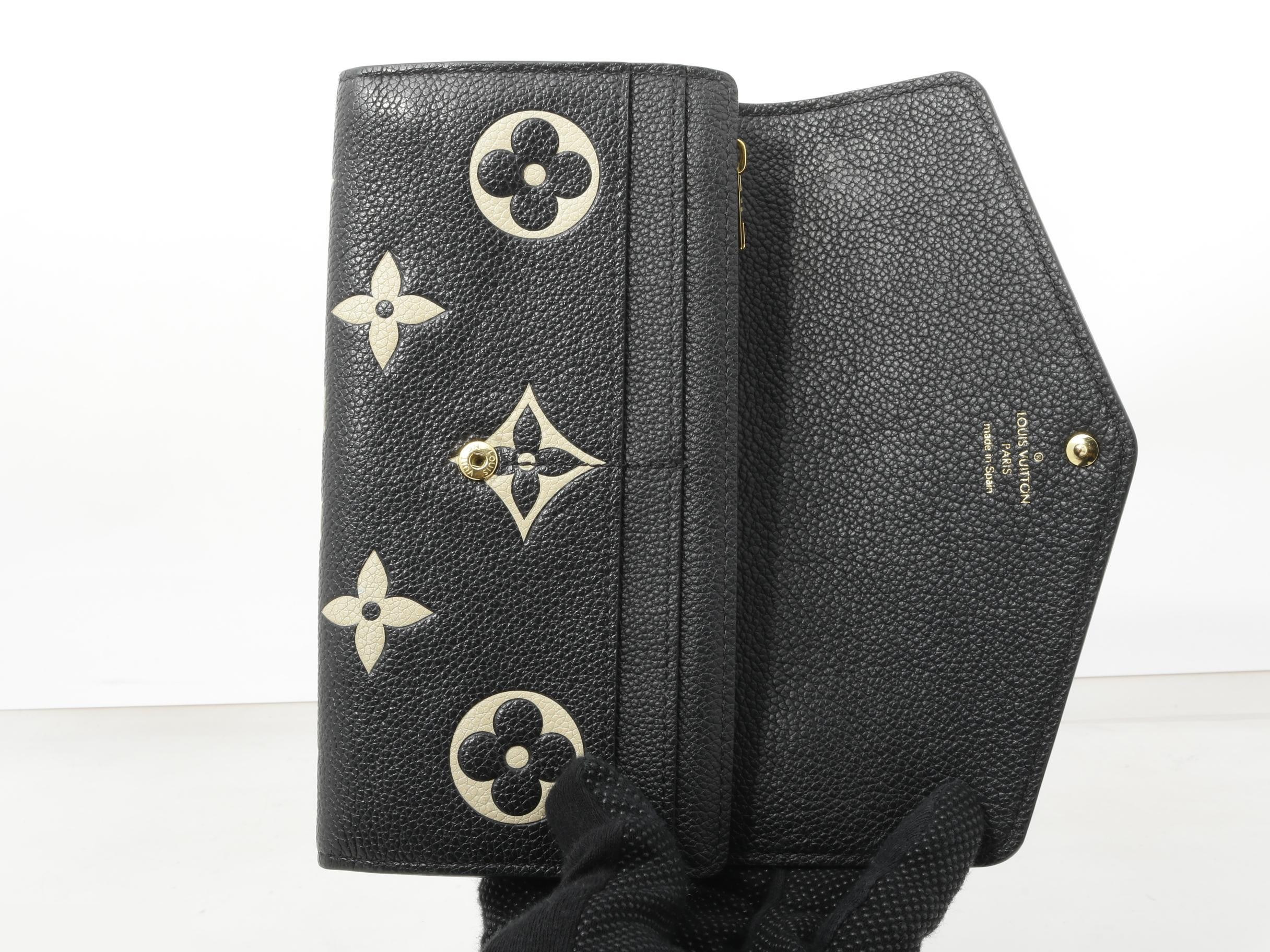 Empreinte Portefeuille Sarah Bicolor Noir RFID — view 4