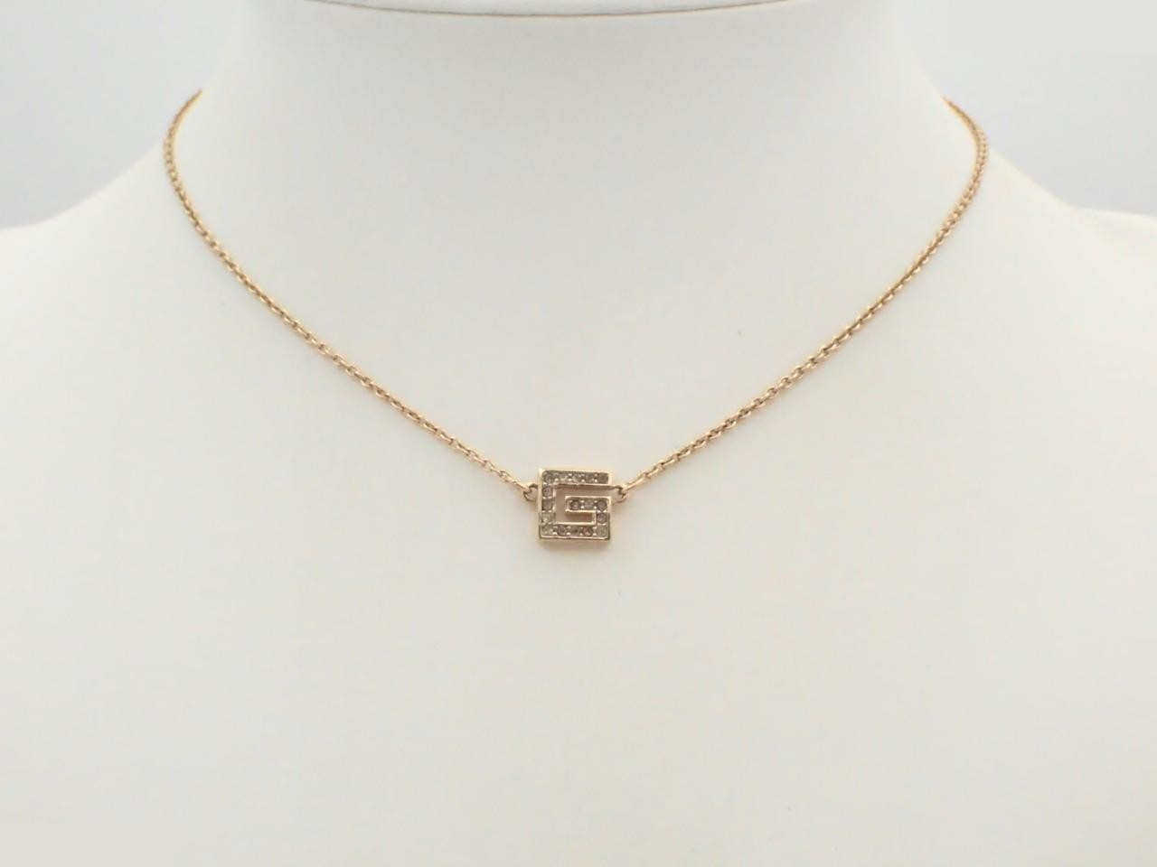 Gold necklace, chain approximately 37cm — view 3