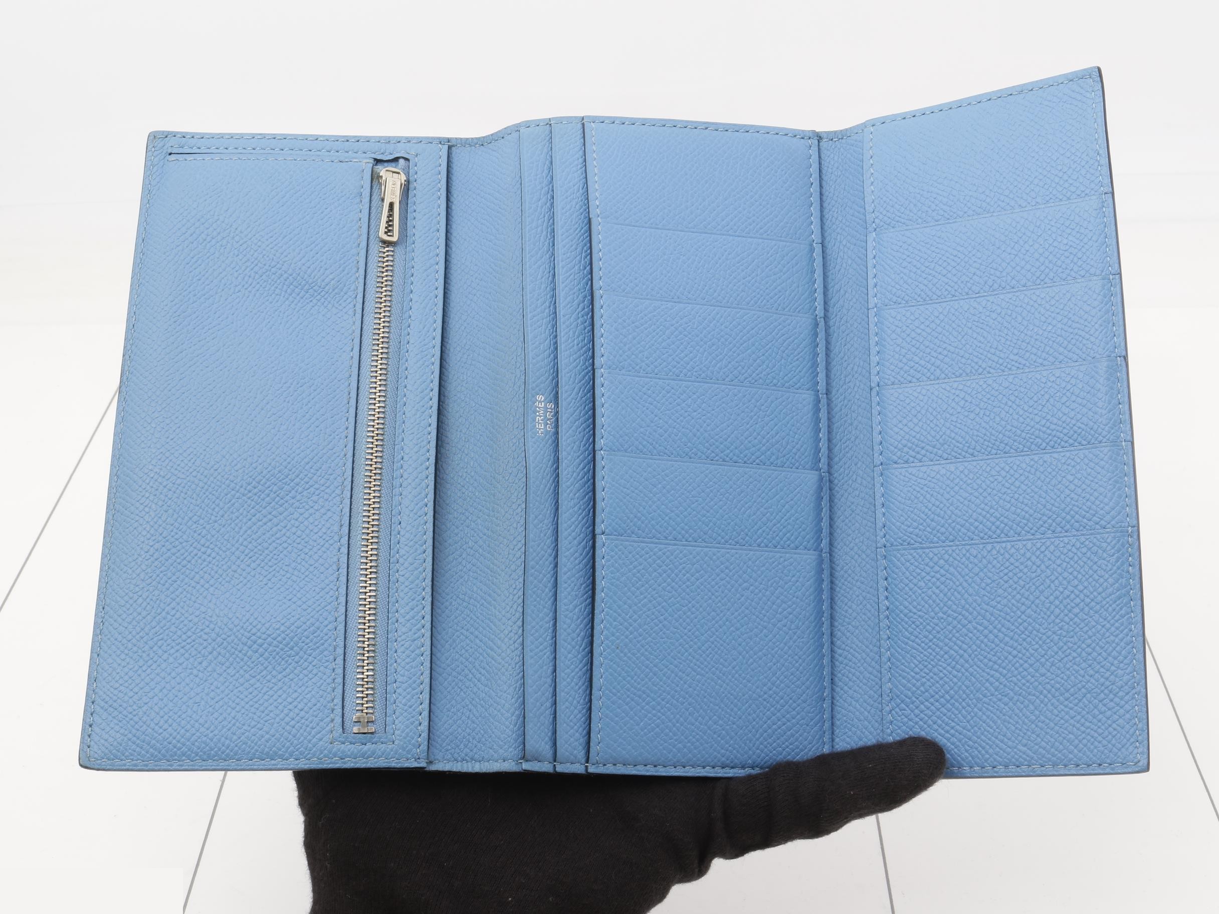 Bearn wallet with T stamp by Hermes. — view 4
