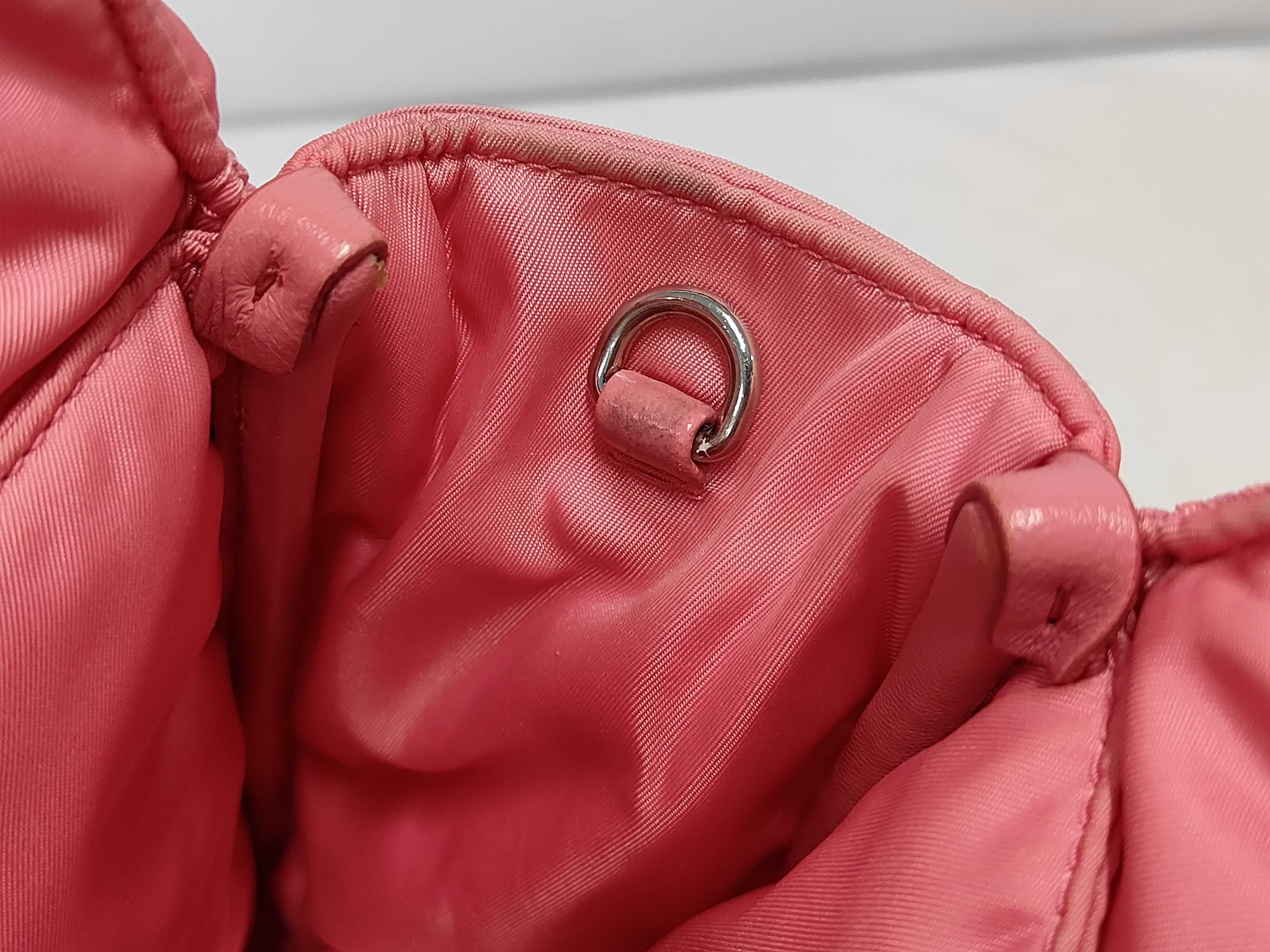 2-way bag with long strap, nylon, pink bag — view 10