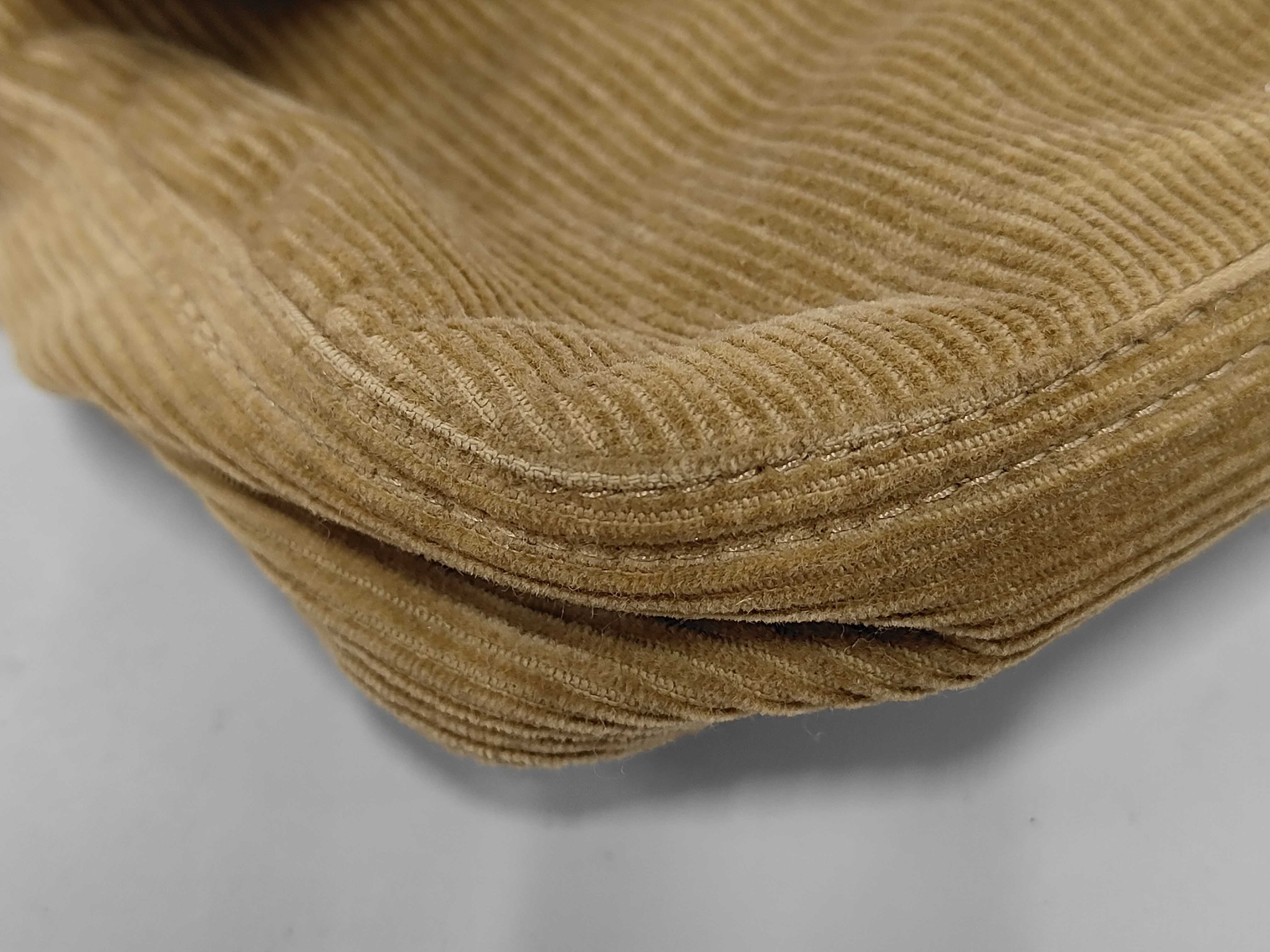 Corduroy Beige Mamma Bucket Bag with Silver Hardware 2362/26424/009 One-Shoulder Bag — view 4