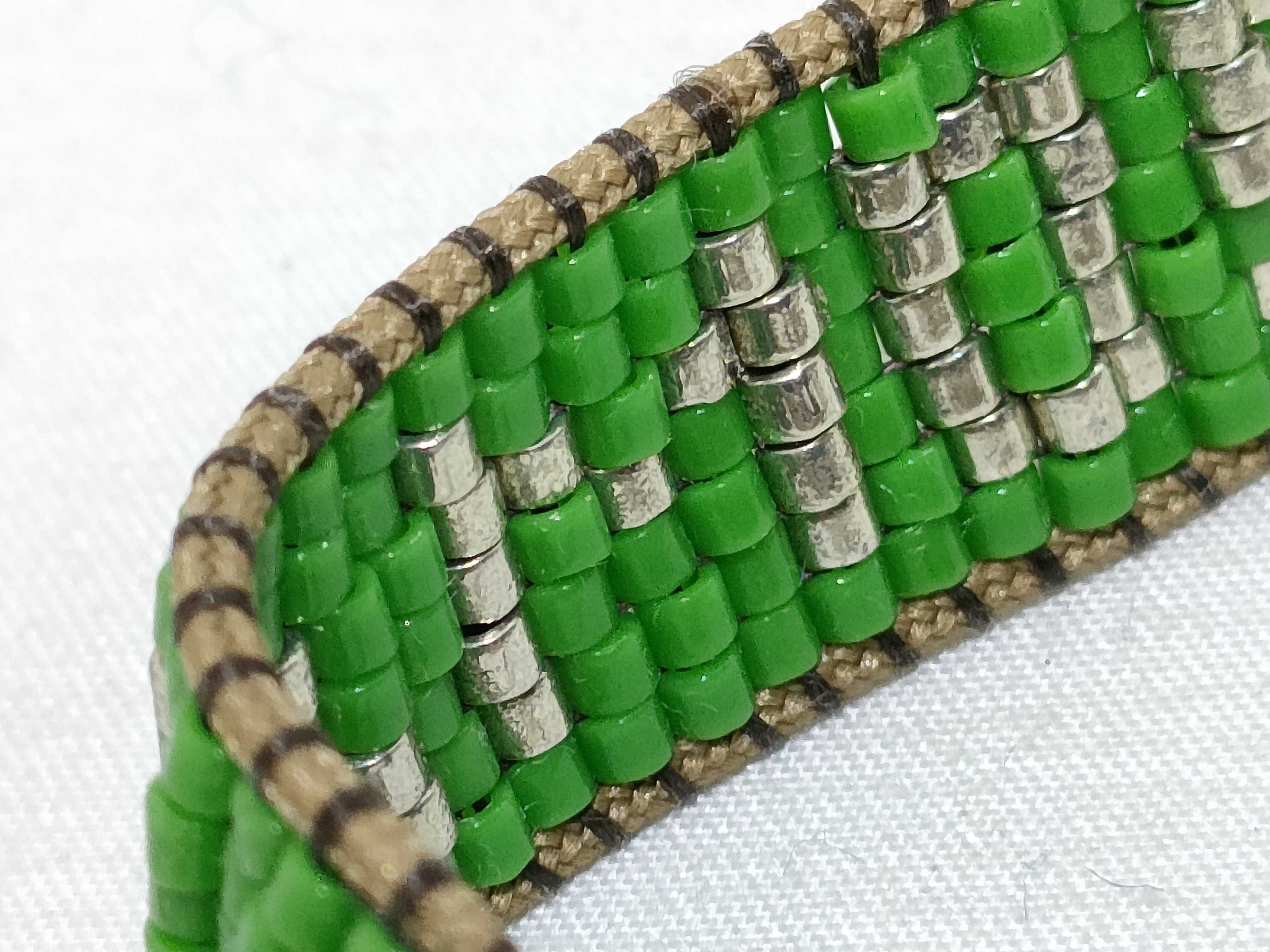 Signature Bracelet, Beaded, Green Bracelet/Bangle — view 9