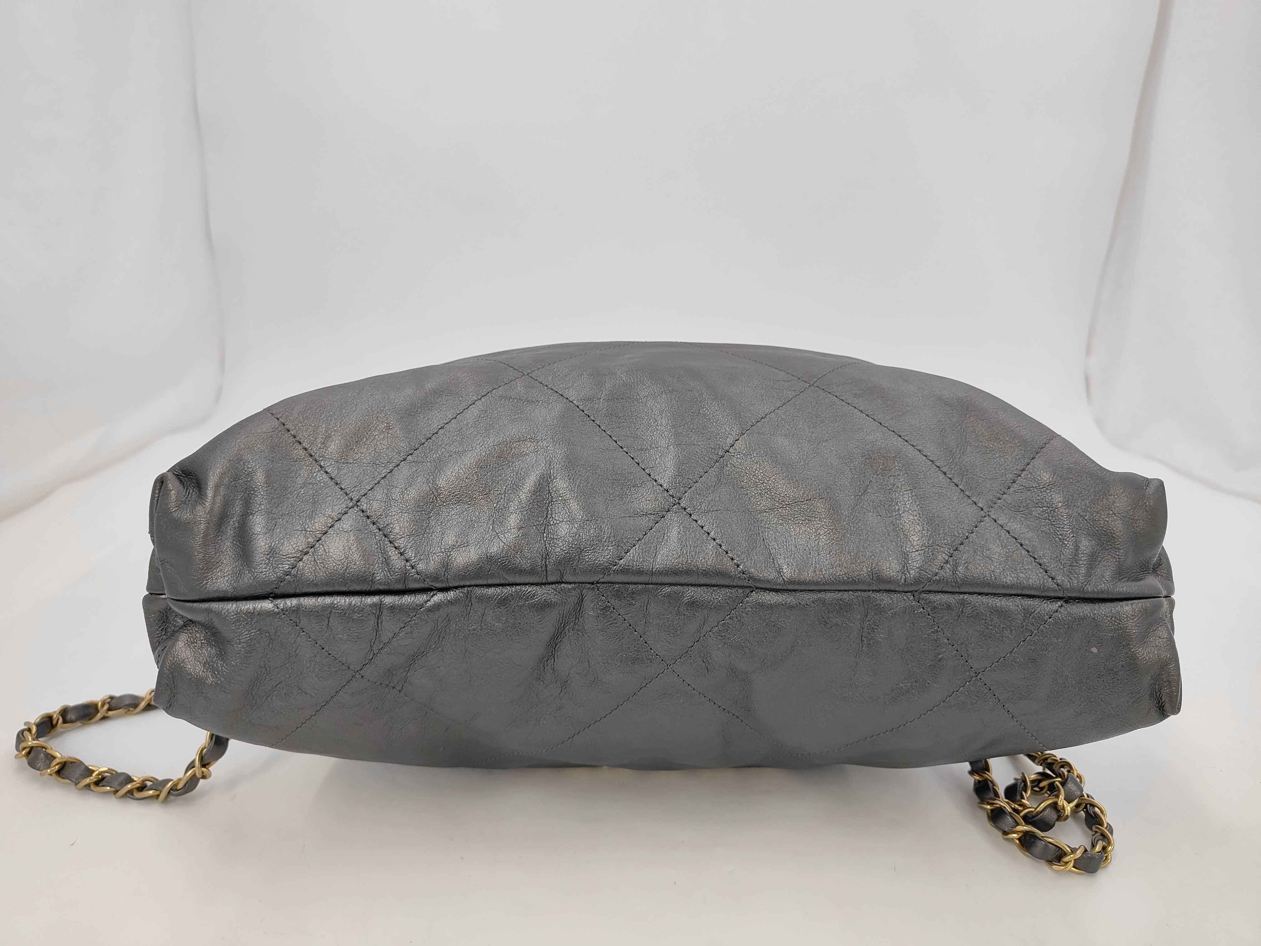 AS3313 CHANEL22 Backpack, Large, Gray — view 4
