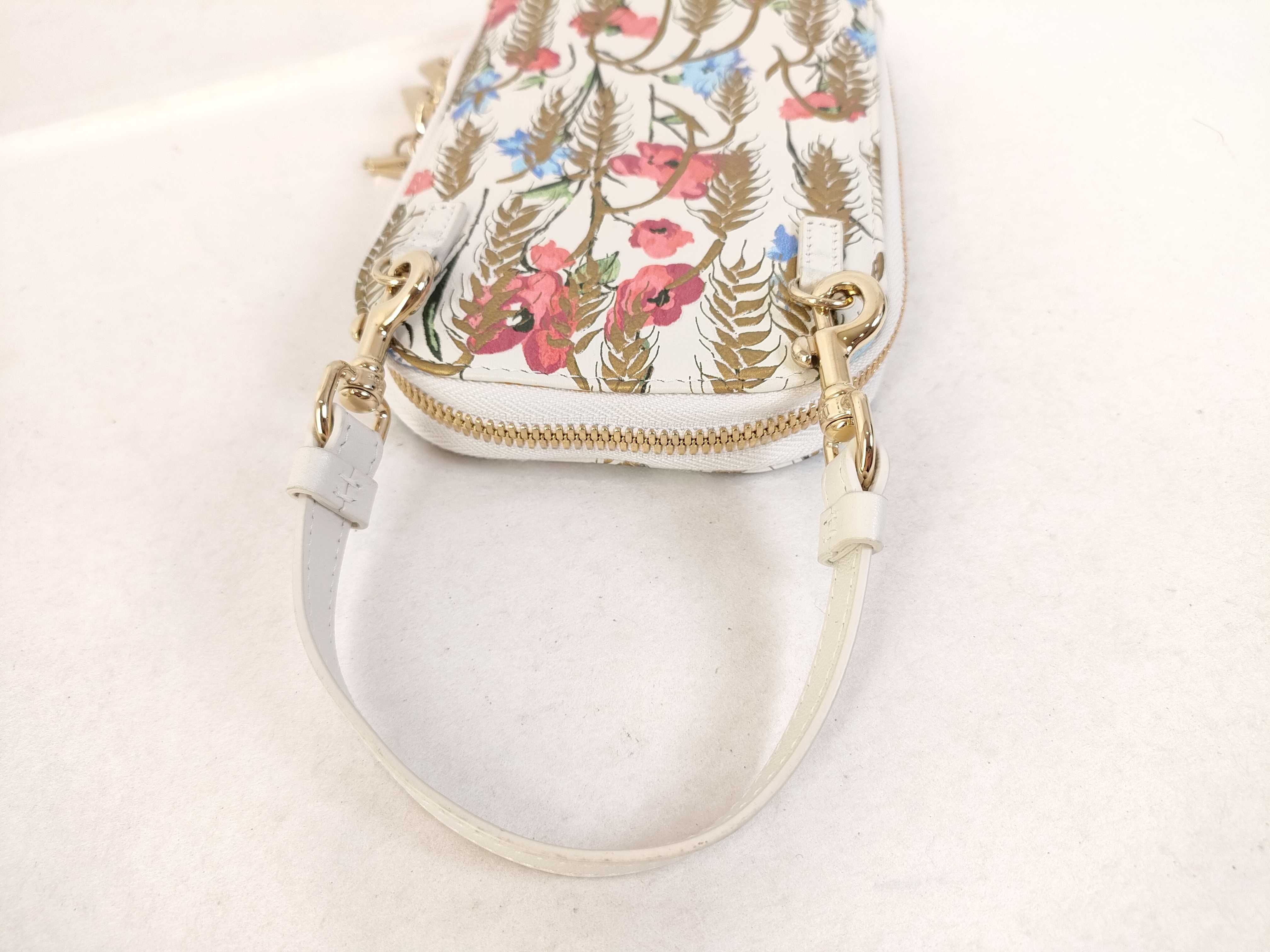 Phone Pouch Leather Ivory x Multicolor Shoulder Bag — view 3
