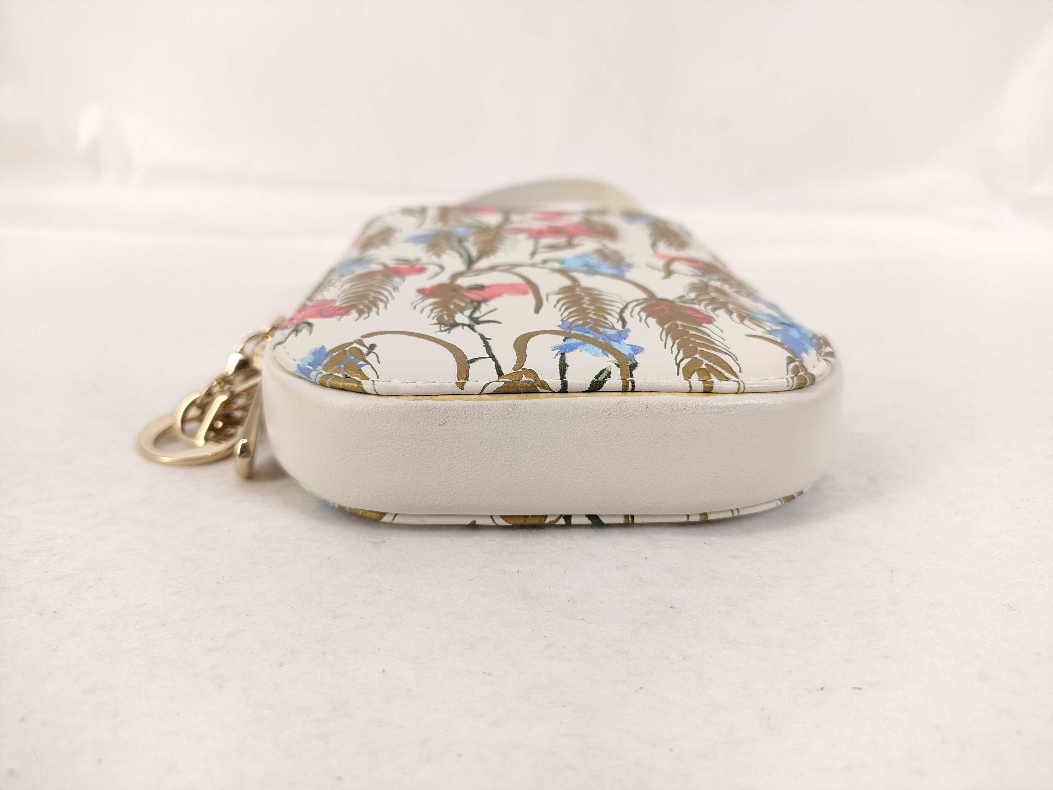 Phone Pouch Leather Ivory x Multicolor Shoulder Bag — view 7