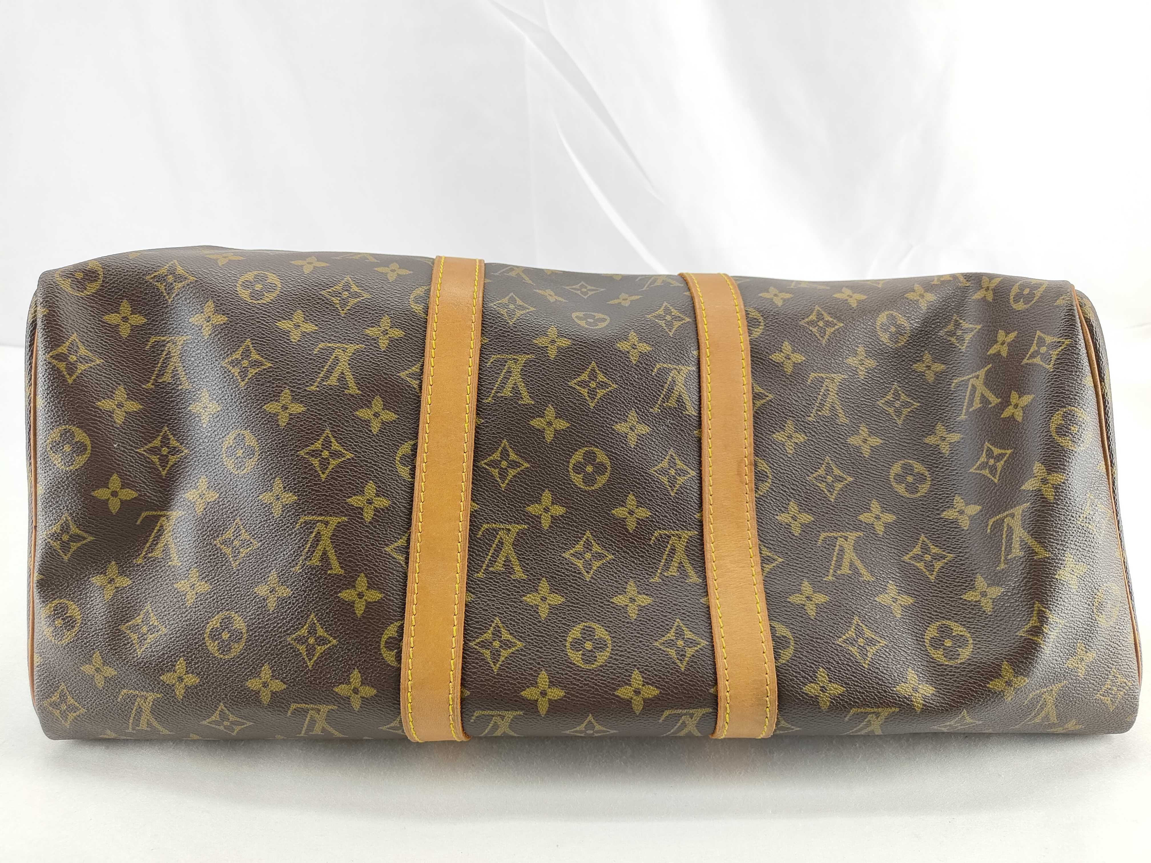 Monogram Keepall 50 M41426 VI871 Brown Boston Bag — view 8