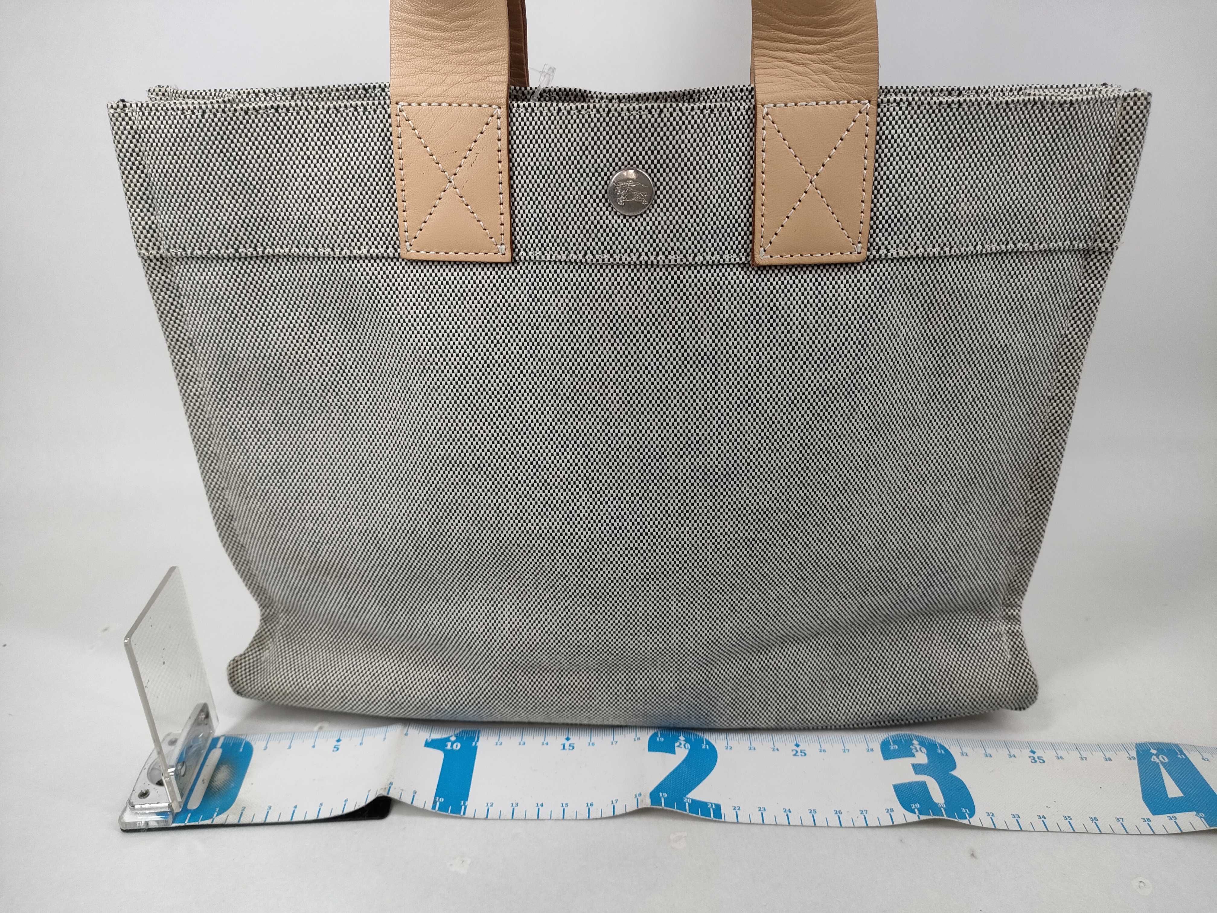 Blue Label Canvas Tote Bag with Horse Logo — view 2
