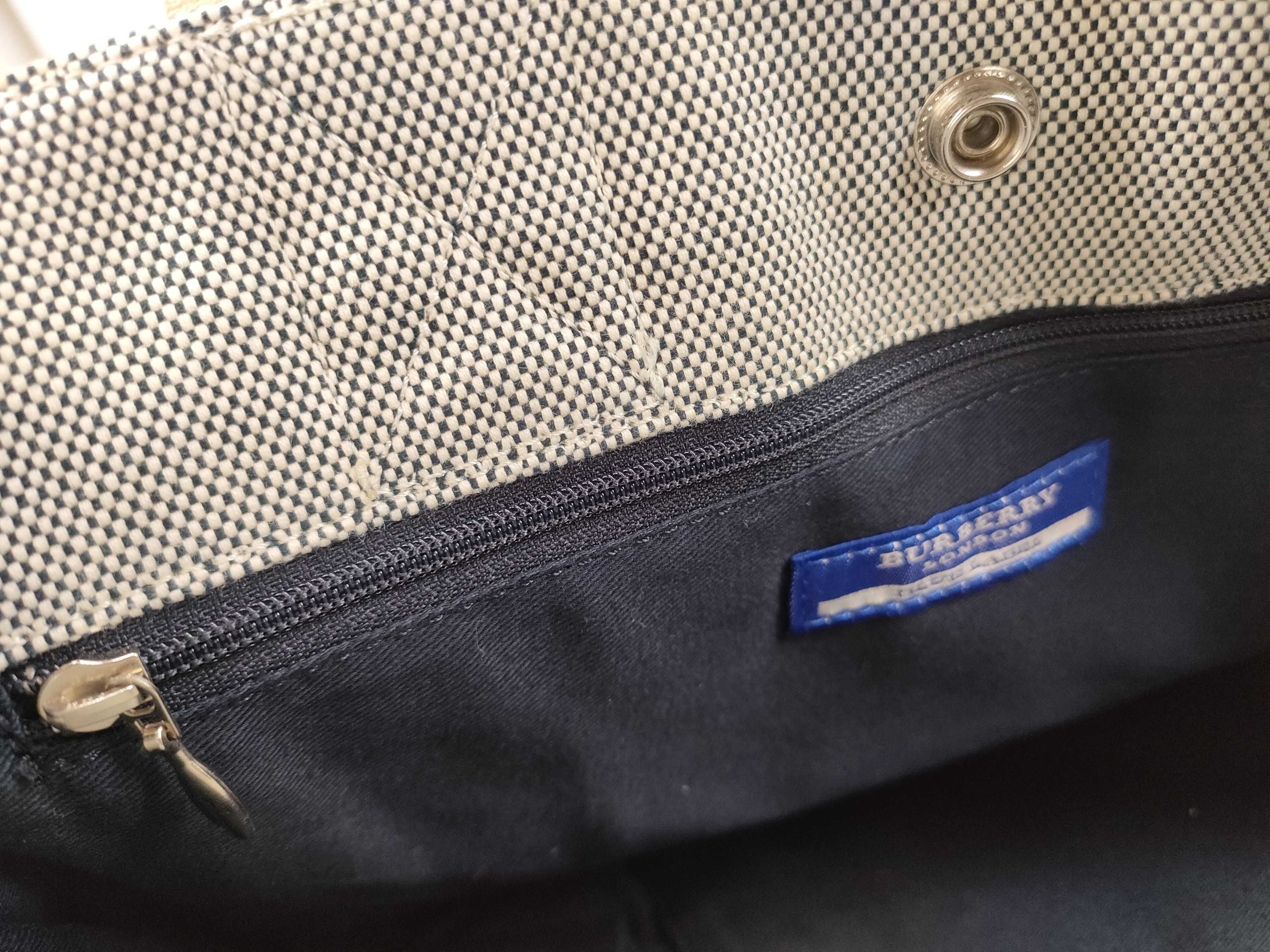 Blue Label Canvas Tote Bag with Horse Logo — view 13