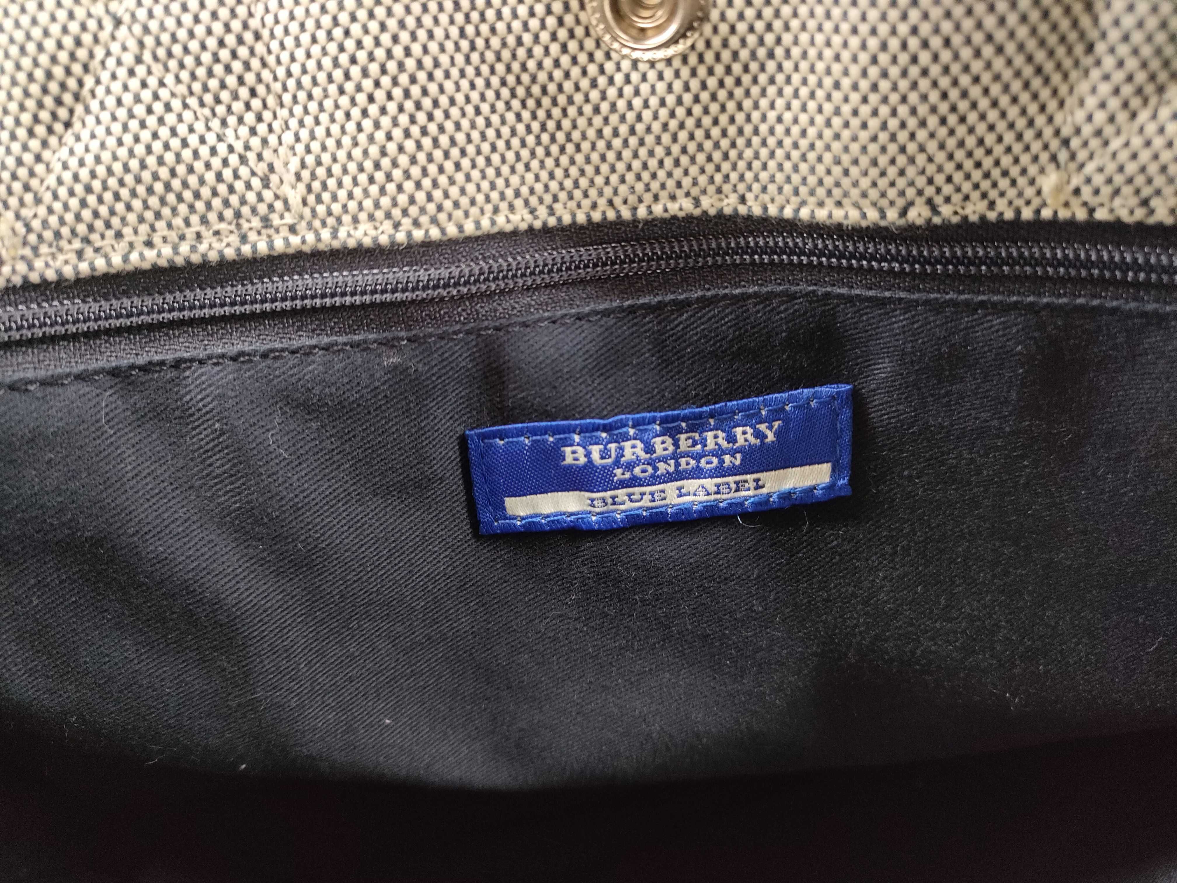 Blue Label Canvas Tote Bag with Horse Logo — view 14