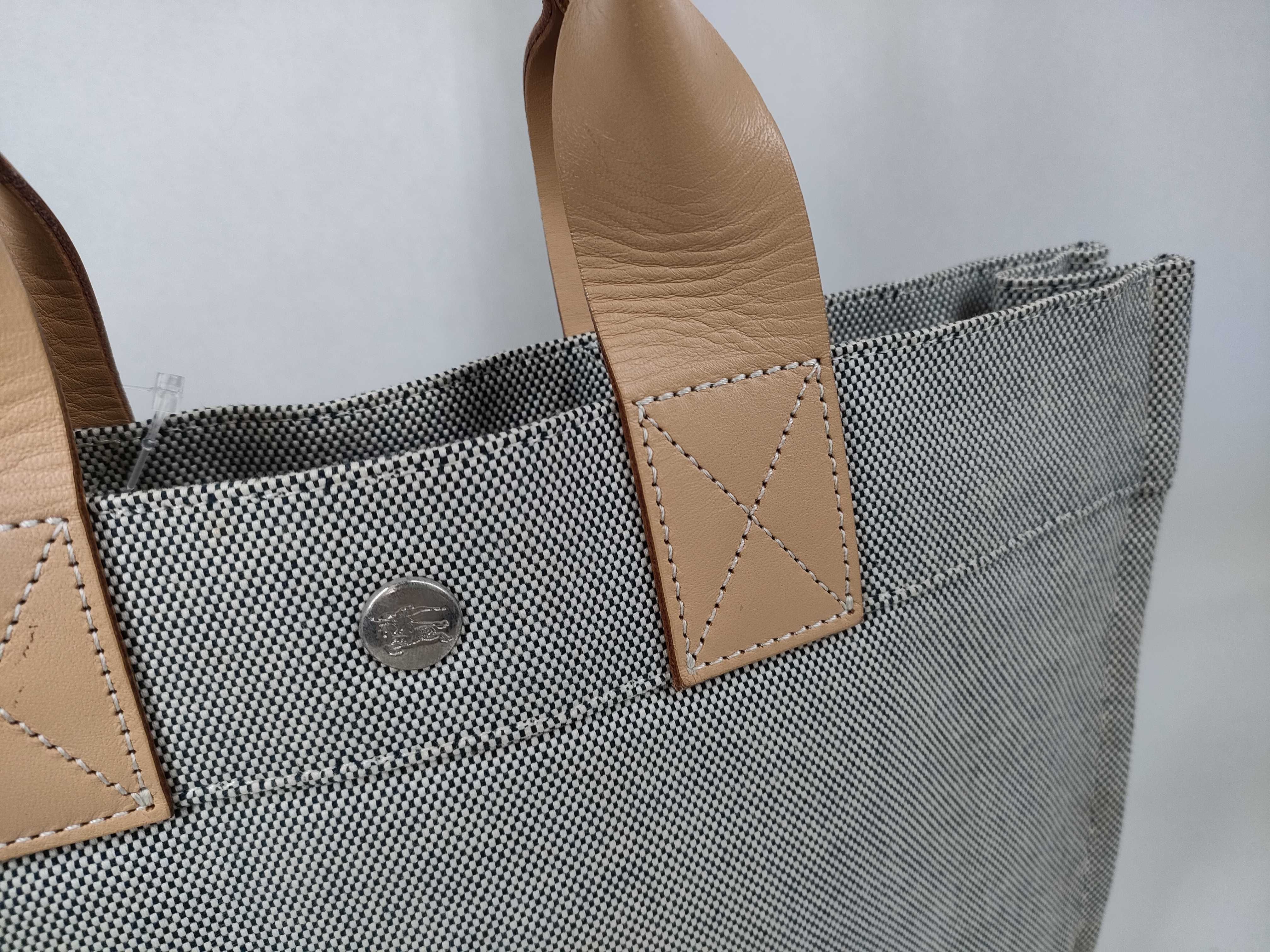 Blue Label Canvas Tote Bag with Horse Logo — view 3