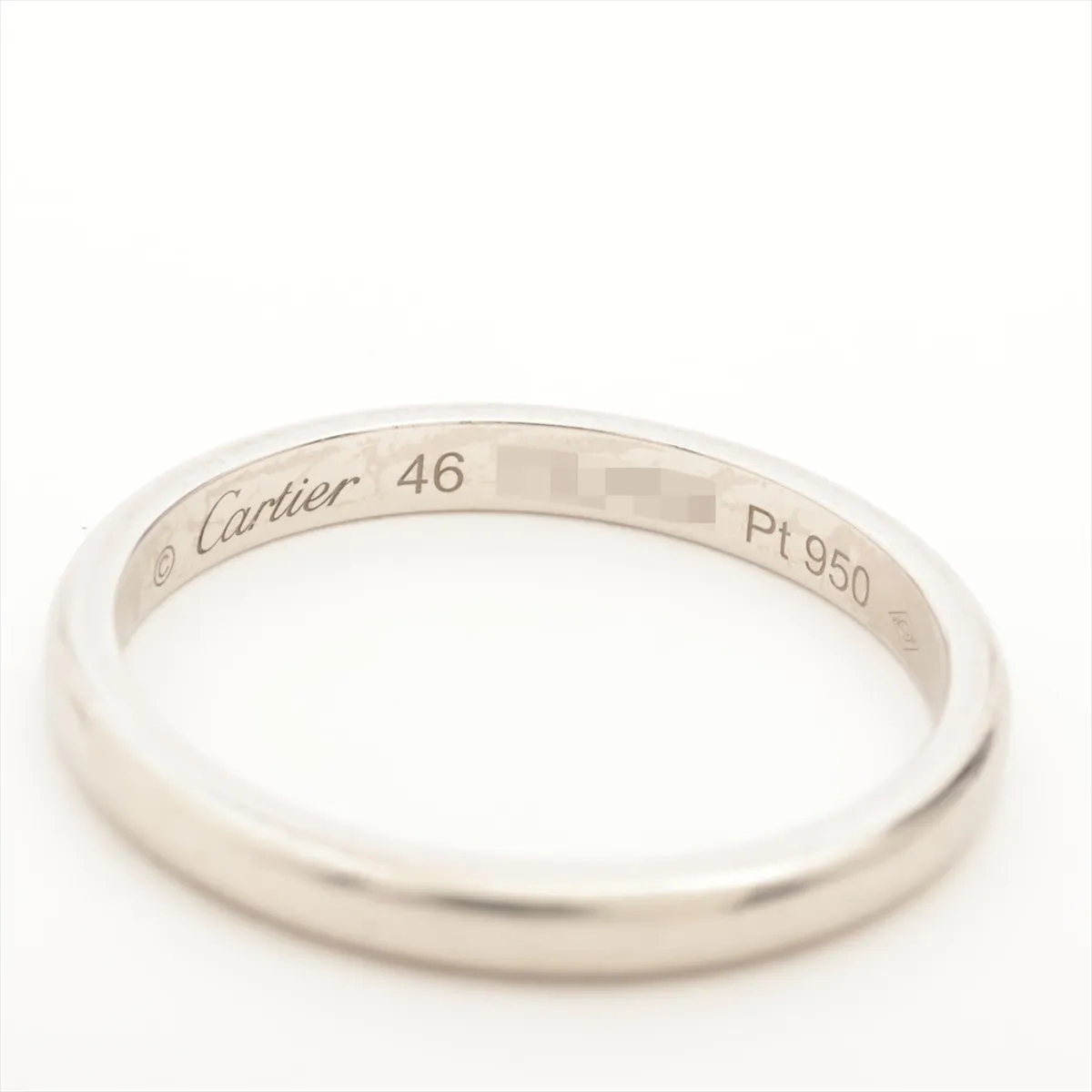 Wedding Ring Pt950 2.2g 46 Initial TZJ458 — view 3
