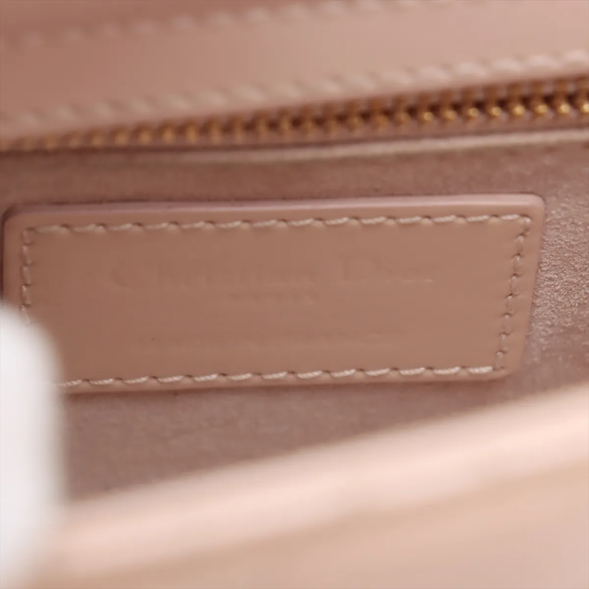 Cannage Lady Dior Mini Patent Leather 2WAY Handbag Pink — view 10