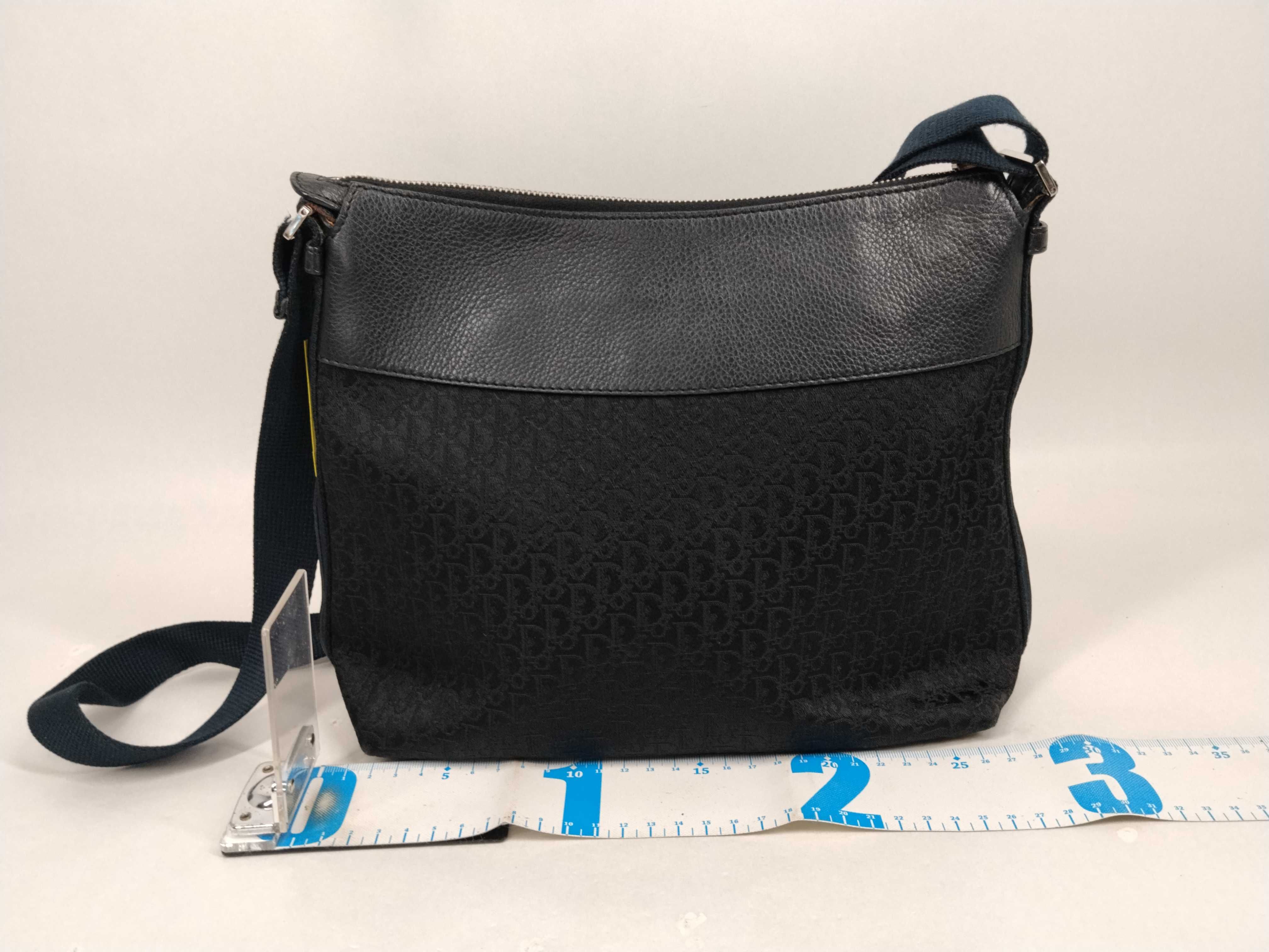 Trotter Shoulder Bag, Canvas and Leather, Black Shoulder Bag — view 2