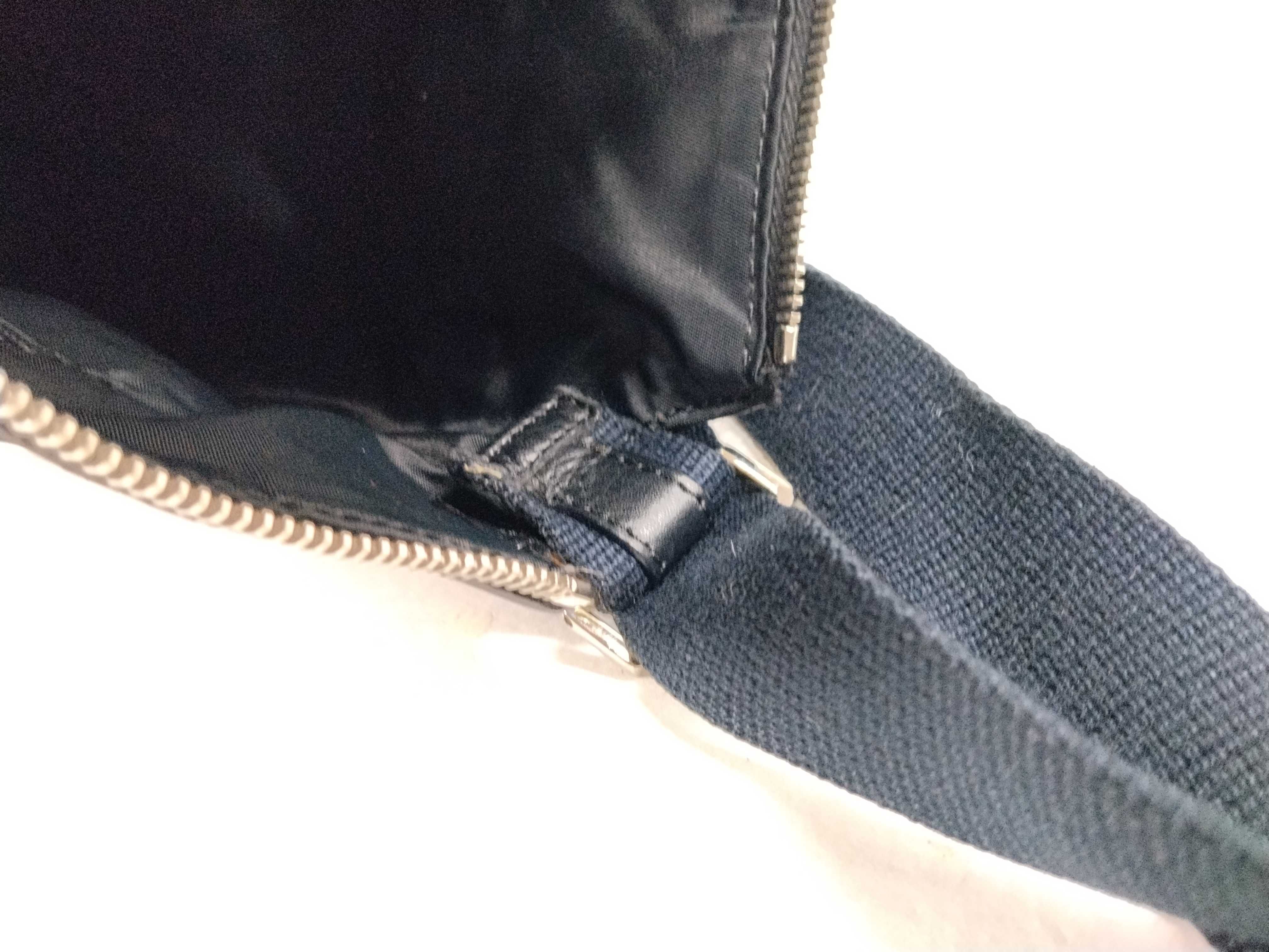 Trotter Shoulder Bag, Canvas and Leather, Black Shoulder Bag — view 13