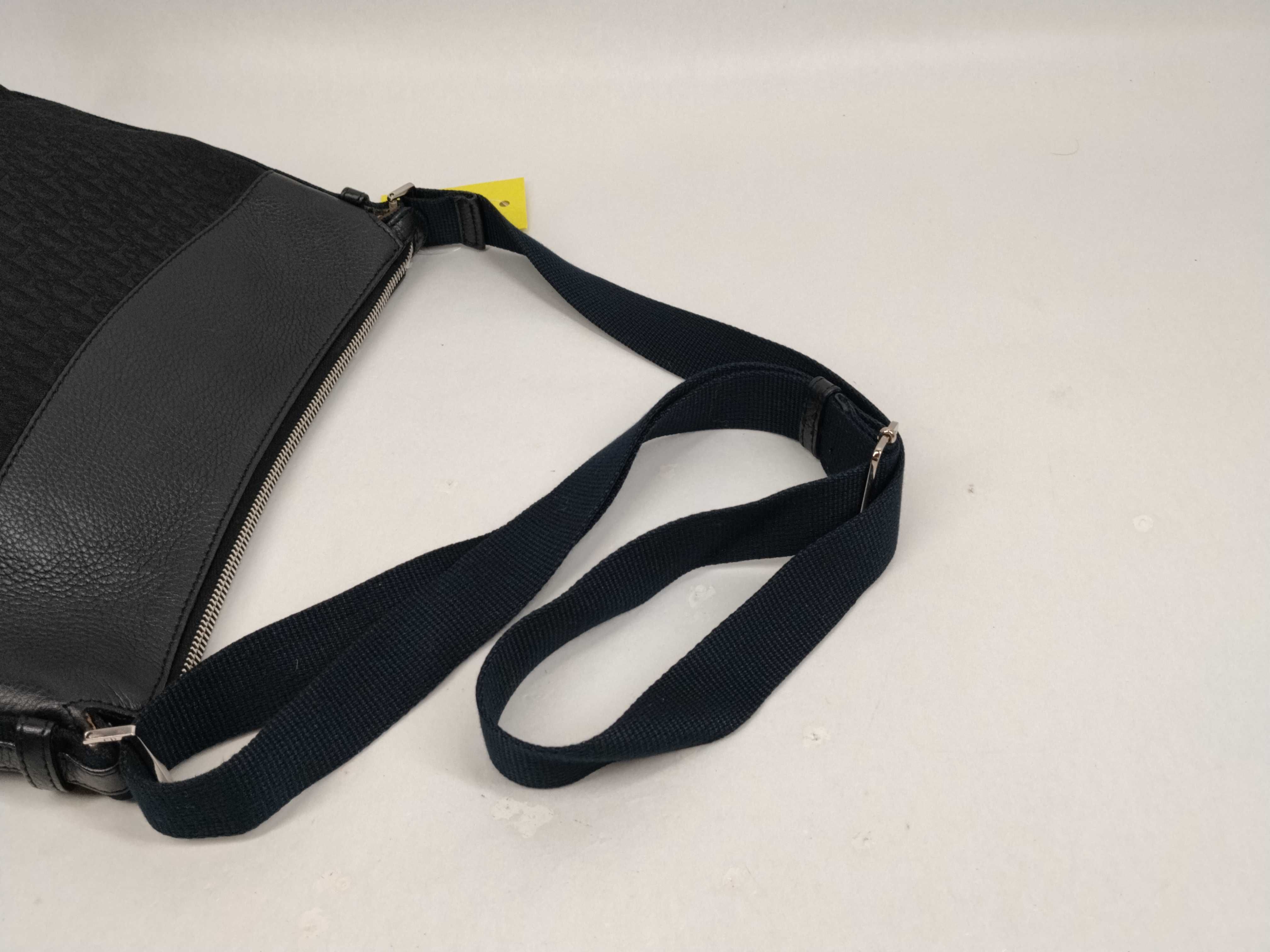 Trotter Shoulder Bag, Canvas and Leather, Black Shoulder Bag — view 5
