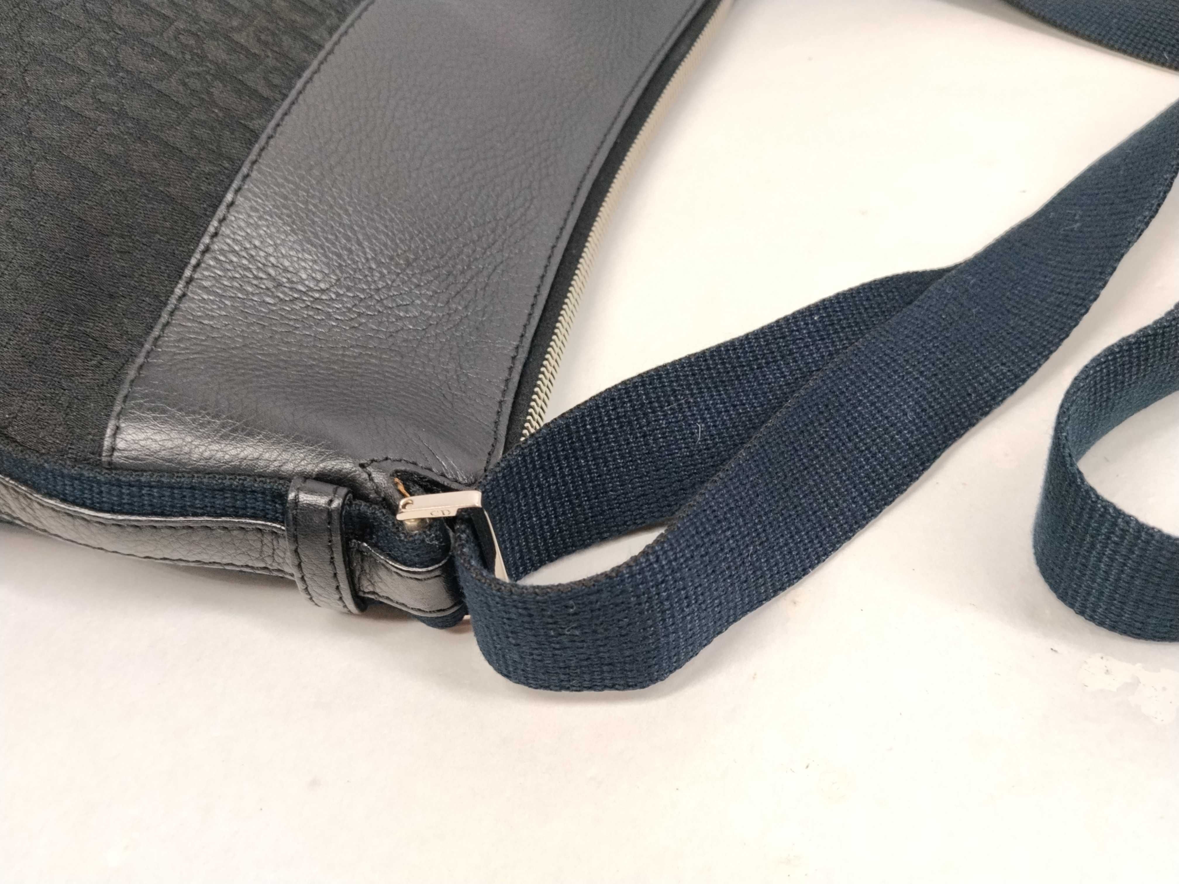 Trotter Shoulder Bag, Canvas and Leather, Black Shoulder Bag — view 6