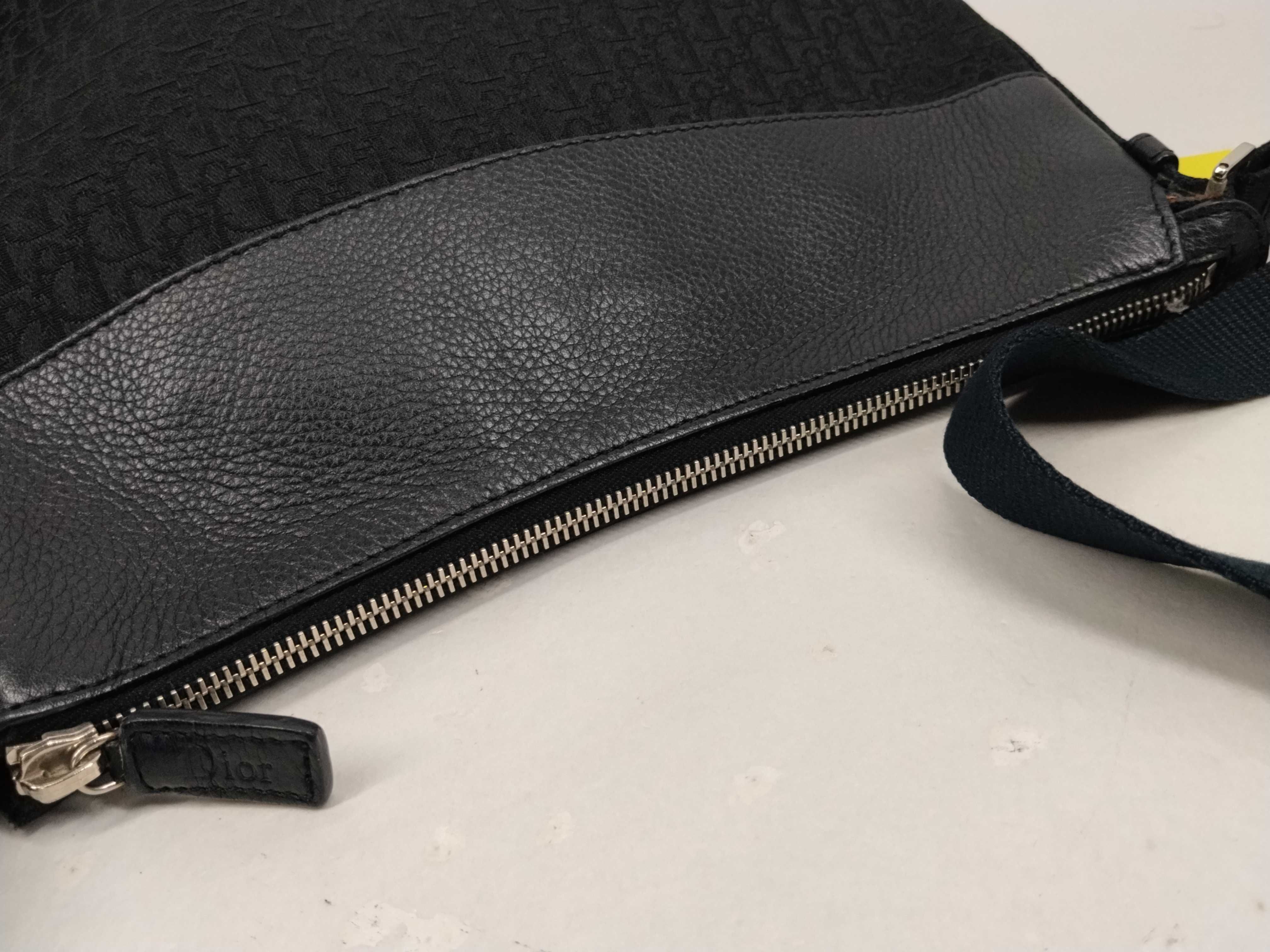 Trotter Shoulder Bag, Canvas and Leather, Black Shoulder Bag — view 8