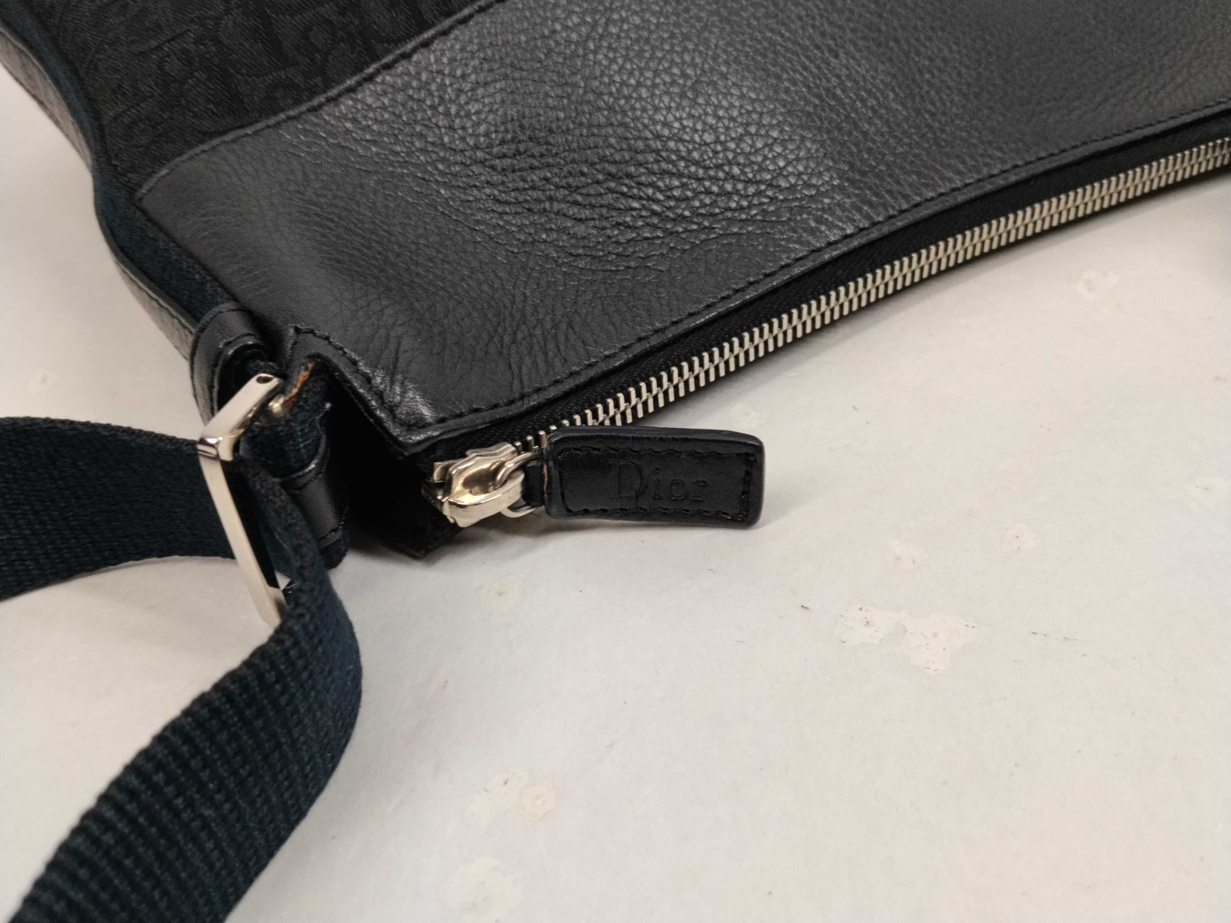 Trotter Shoulder Bag, Canvas and Leather, Black Shoulder Bag — view 9