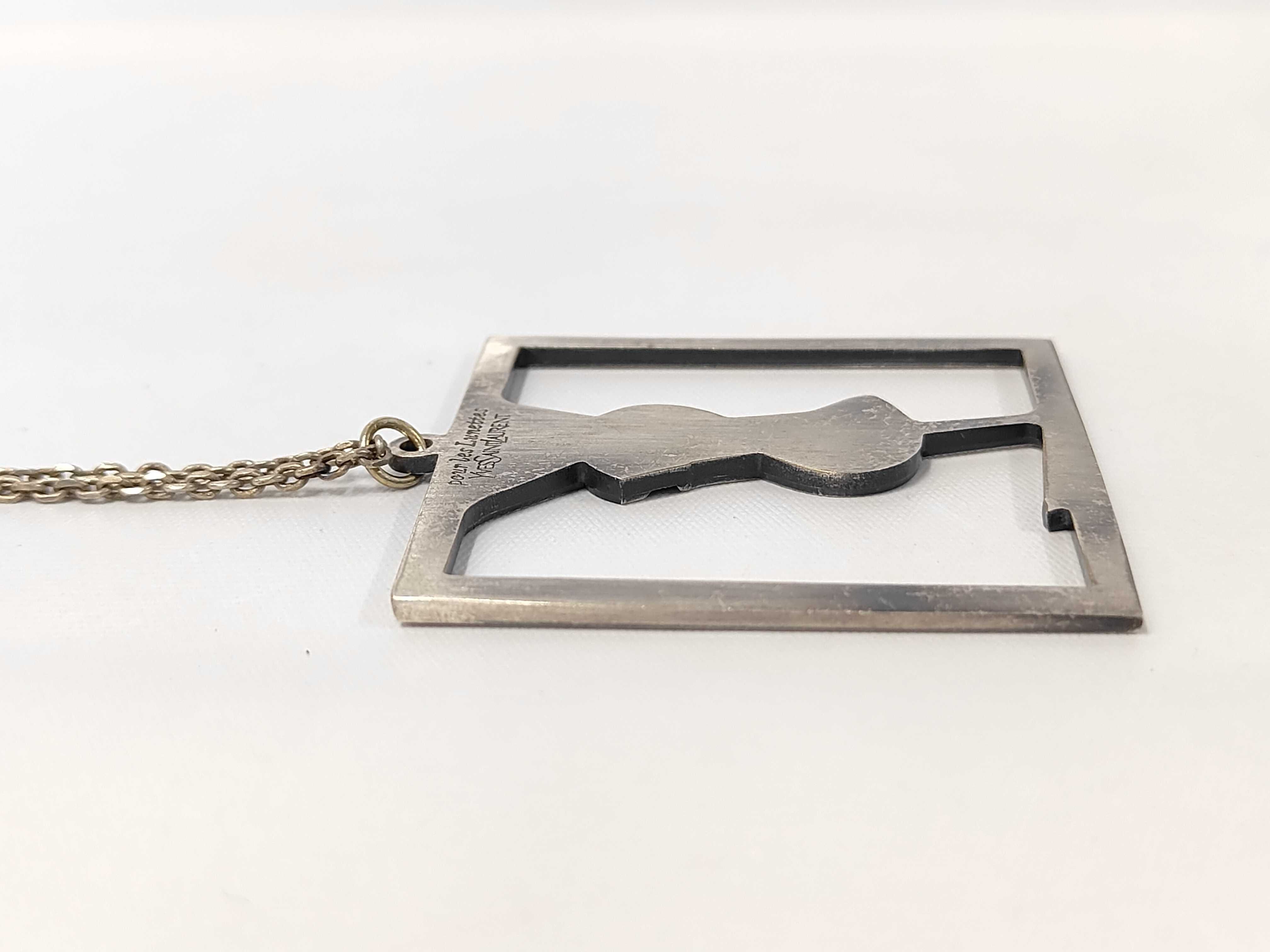 Logo Square Necklace — view 3