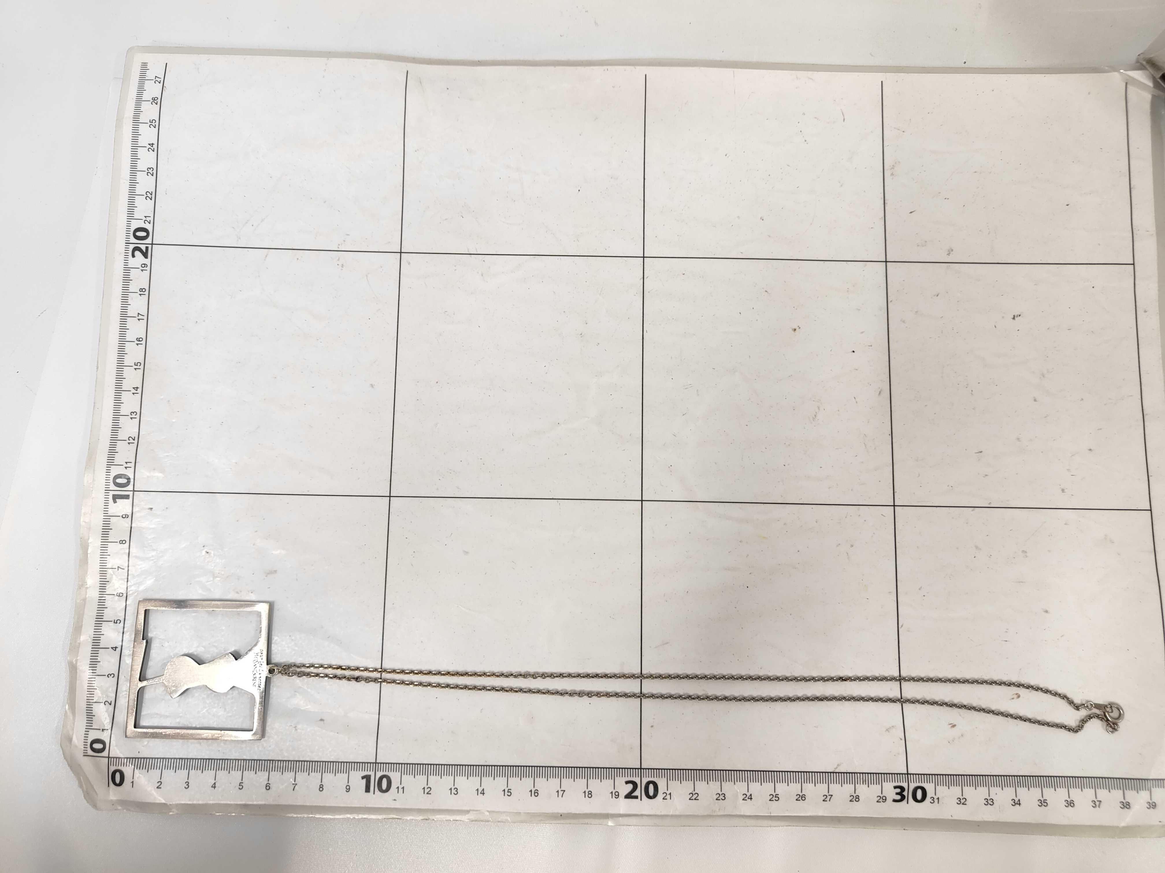 Logo Square Necklace — view 9