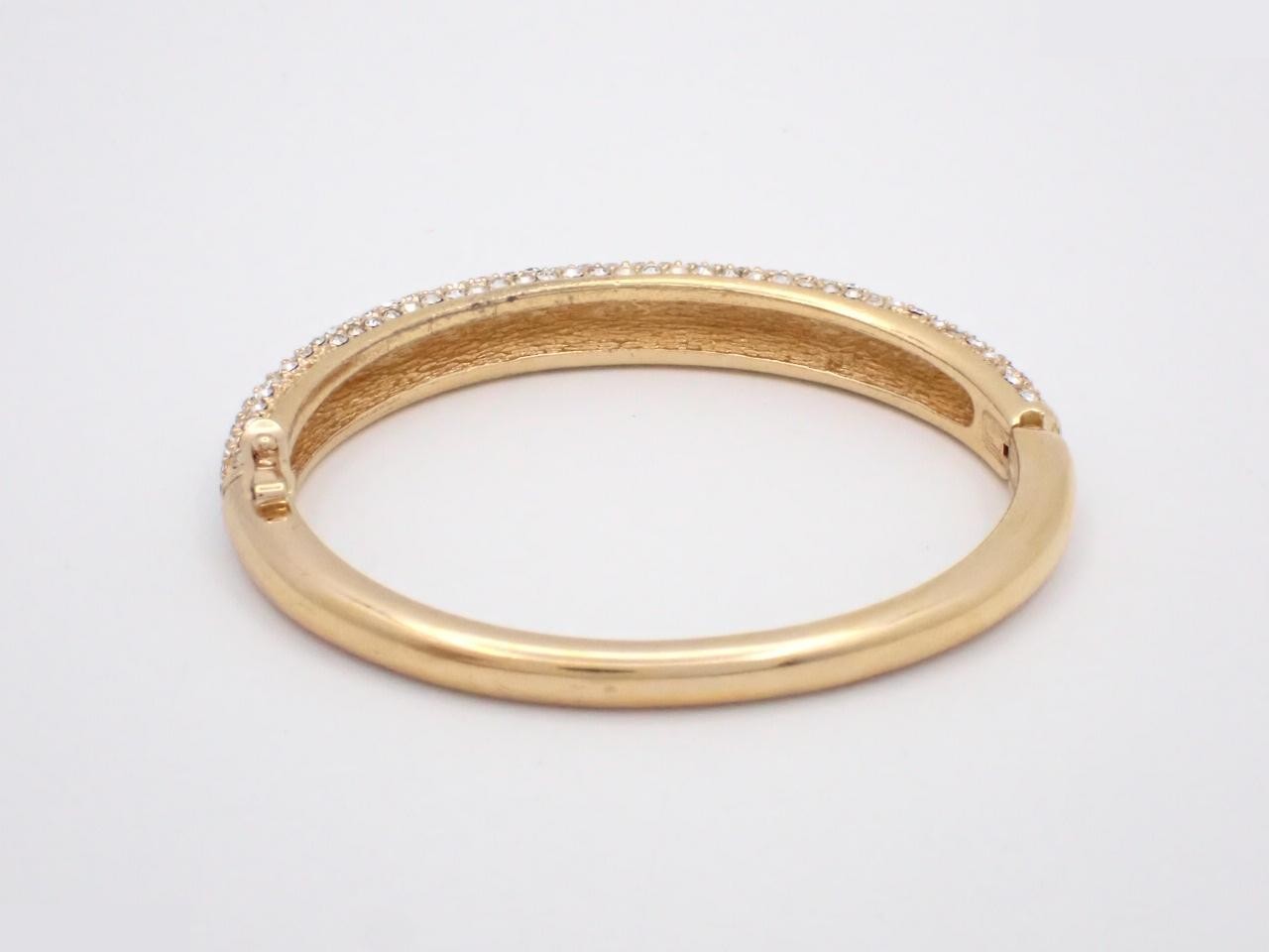 Rhinestone gold bangle, wrist circumference approximately 16.5 cm — view 2