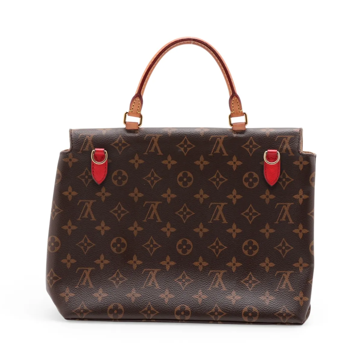 Monogram x Leather Marignan M44286 FL3178 Brown x Red — view 2