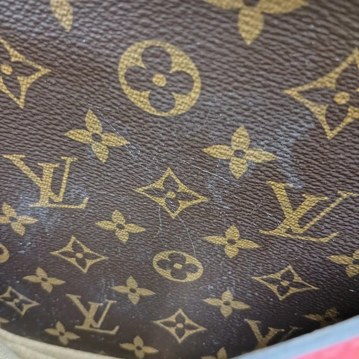 Monogram x Leather Marignan M44286 FL3178 Brown x Red — view 13