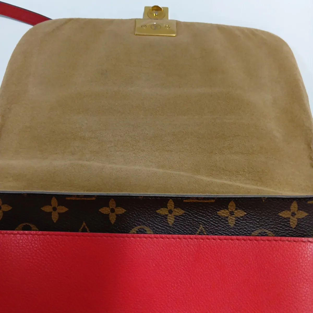 Monogram x Leather Marignan M44286 FL3178 Brown x Red — view 14