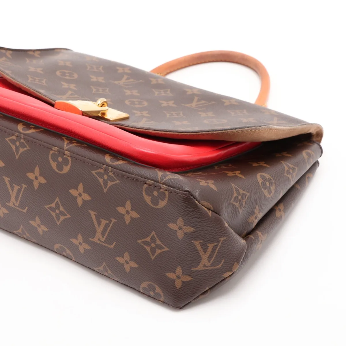 Monogram x Leather Marignan M44286 FL3178 Brown x Red — view 3