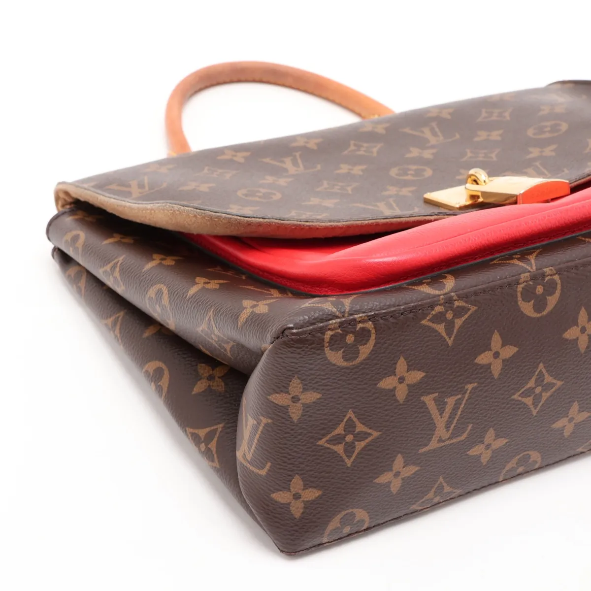 Monogram x Leather Marignan M44286 FL3178 Brown x Red — view 4
