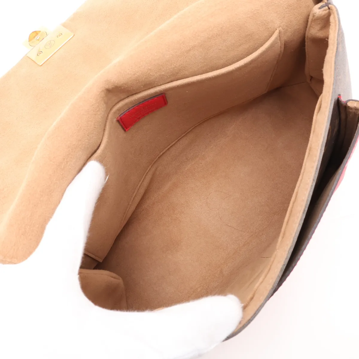 Monogram x Leather Marignan M44286 FL3178 Brown x Red — view 8