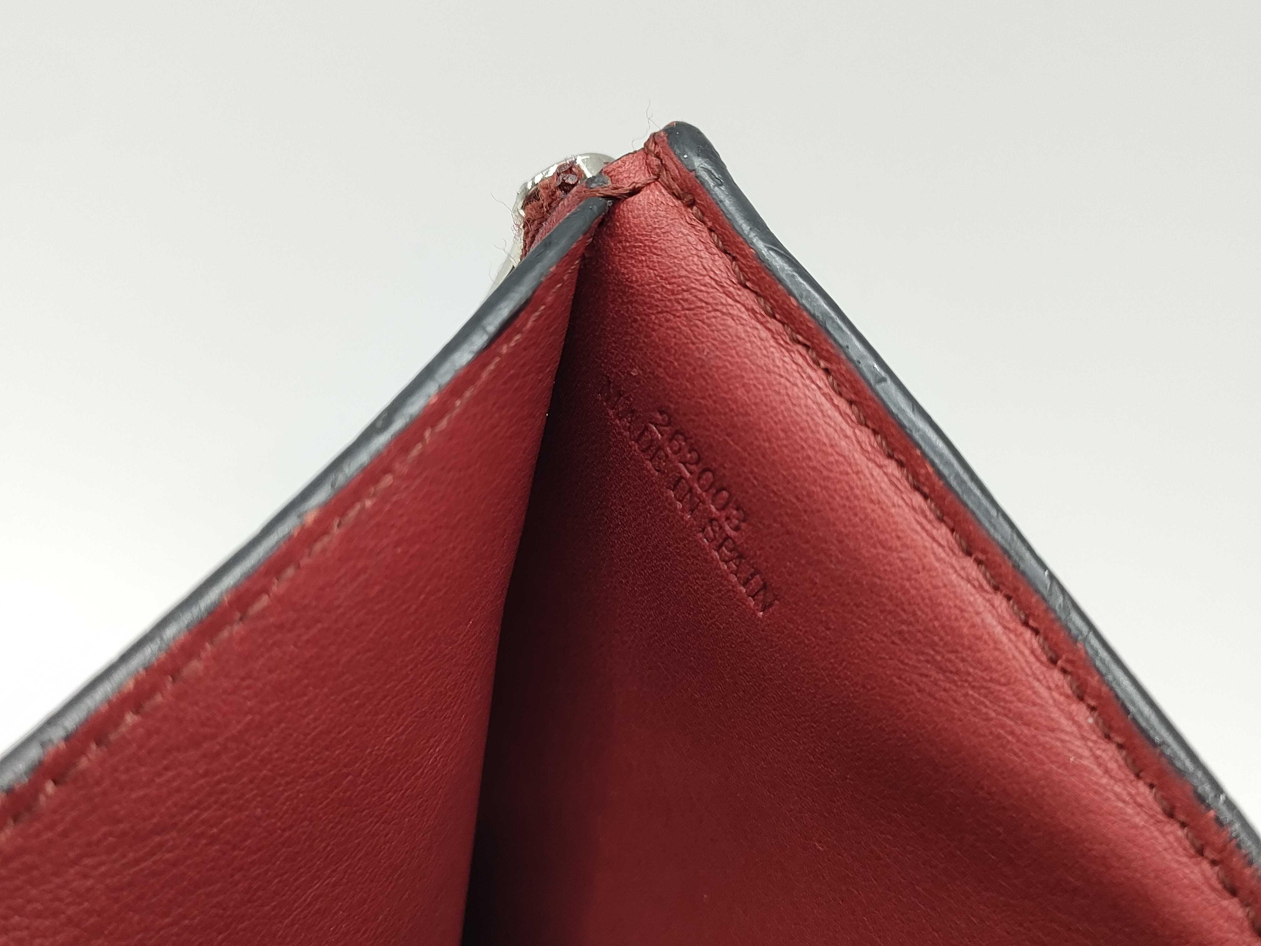 Anagram Leather Tri-fold Wallet, Brown — view 10