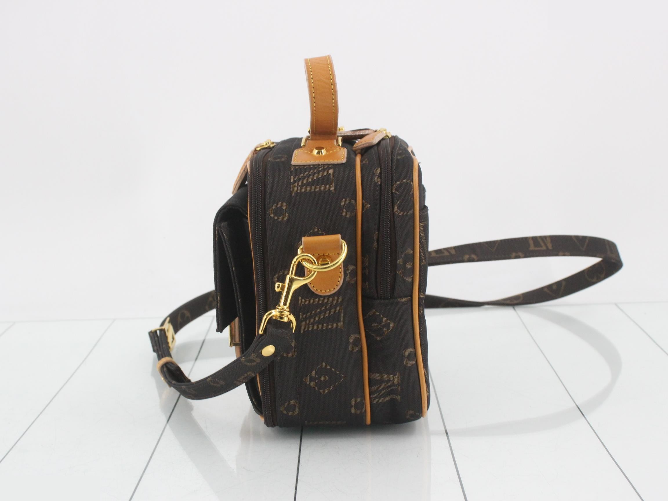 Diana logo all-over print brown — view 3