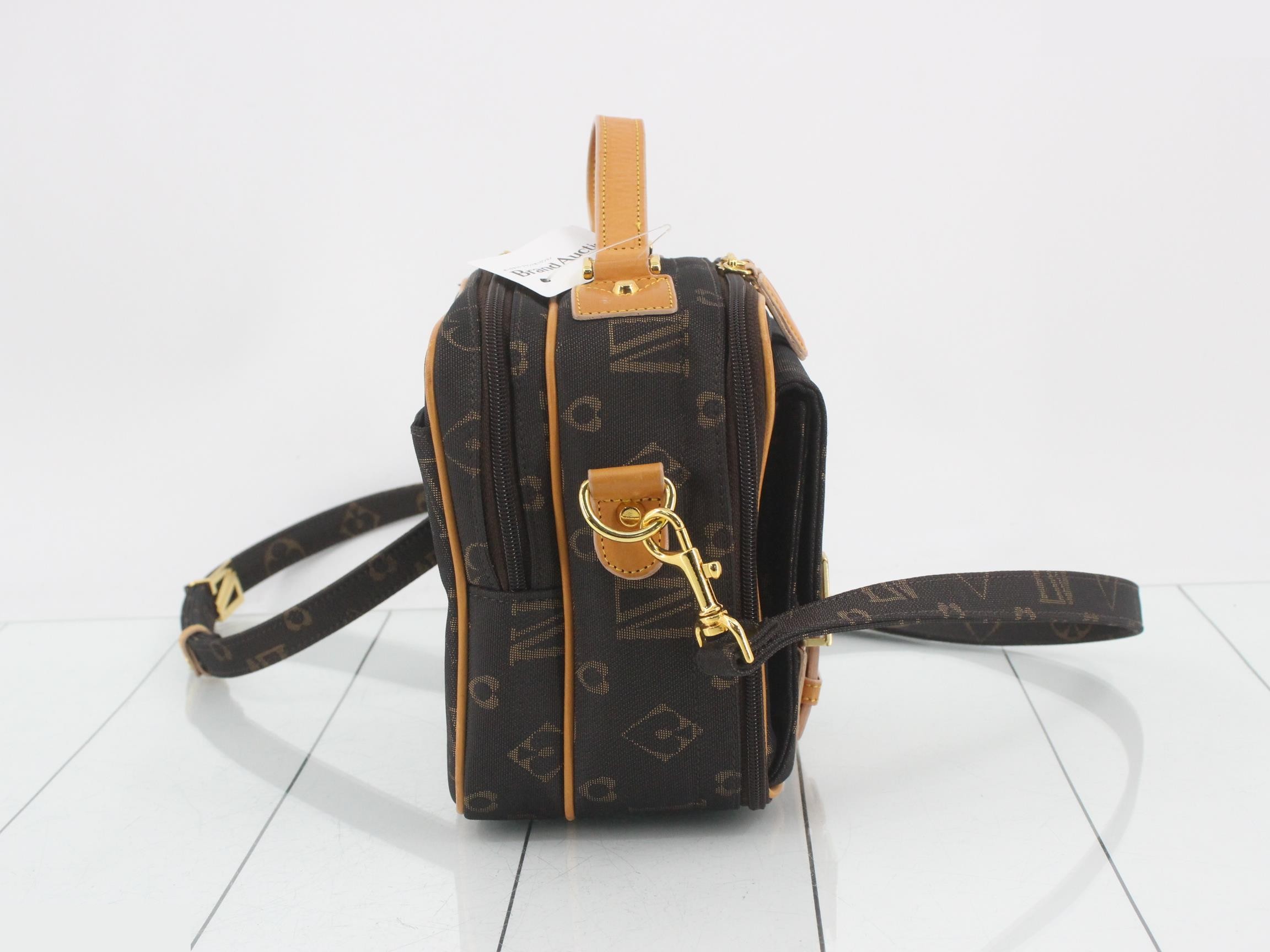 Diana logo all-over print brown — view 4