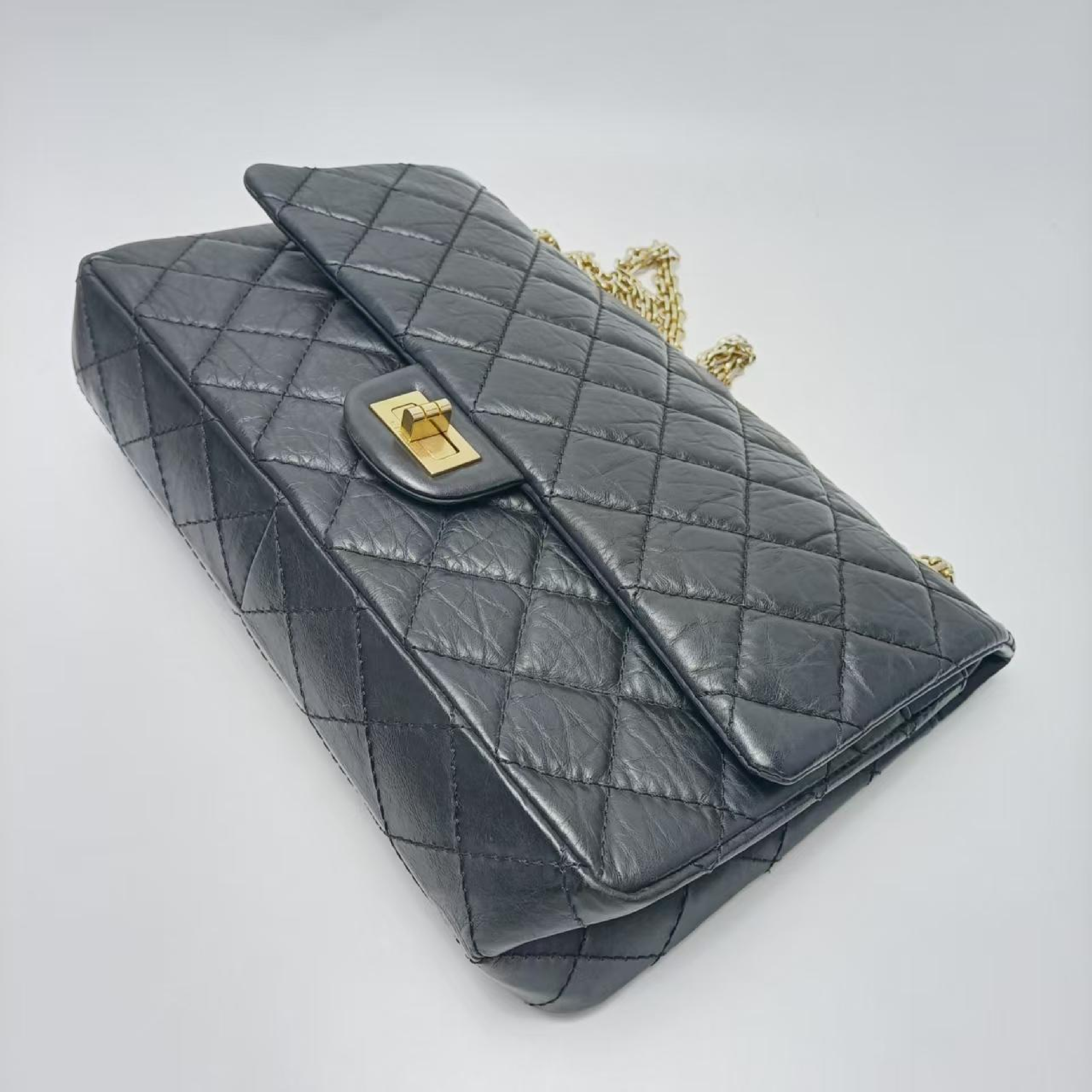 2.55 bag cowhide shoulder bag serial number 15 shoulder bag — view 5