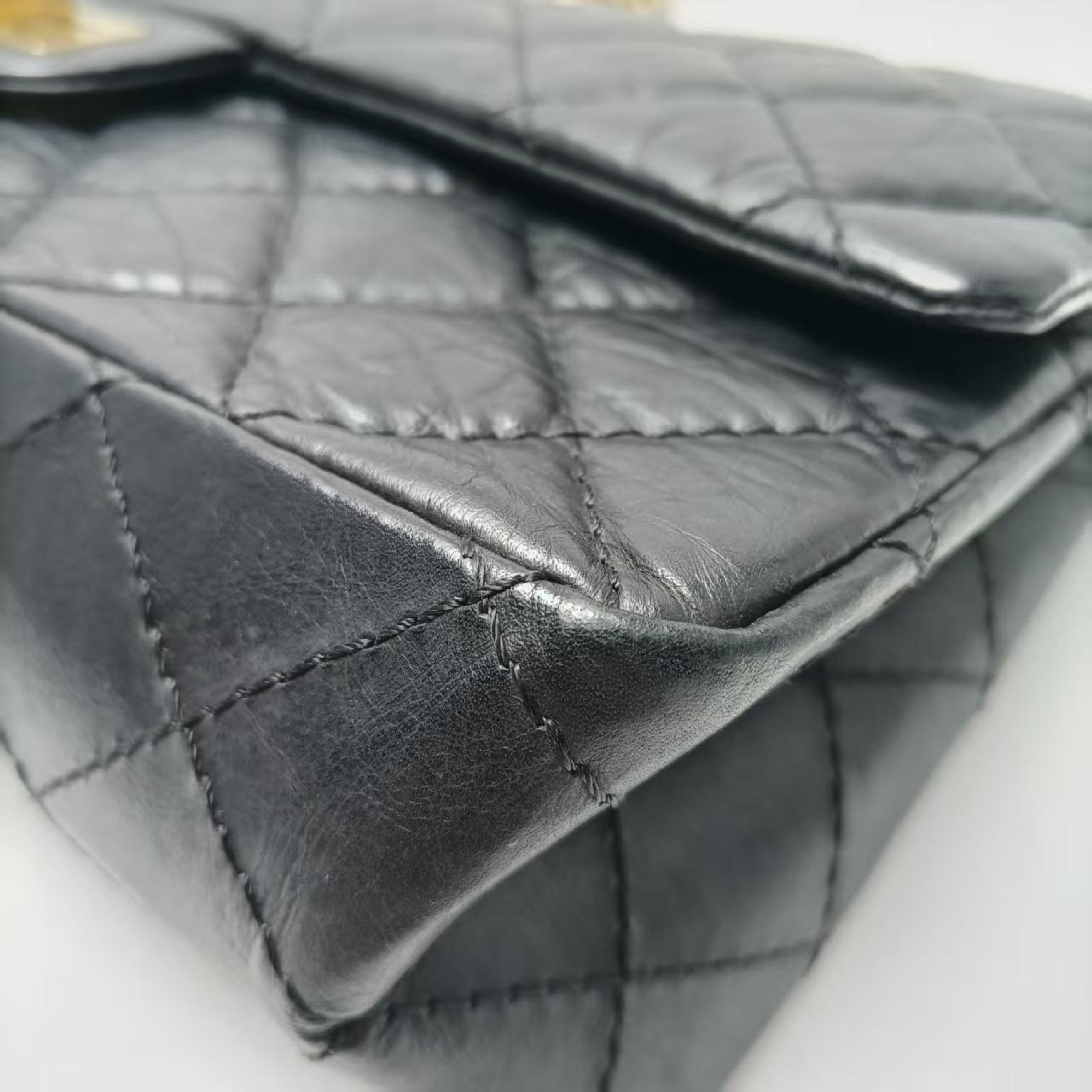 2.55 bag cowhide shoulder bag serial number 15 shoulder bag — view 7