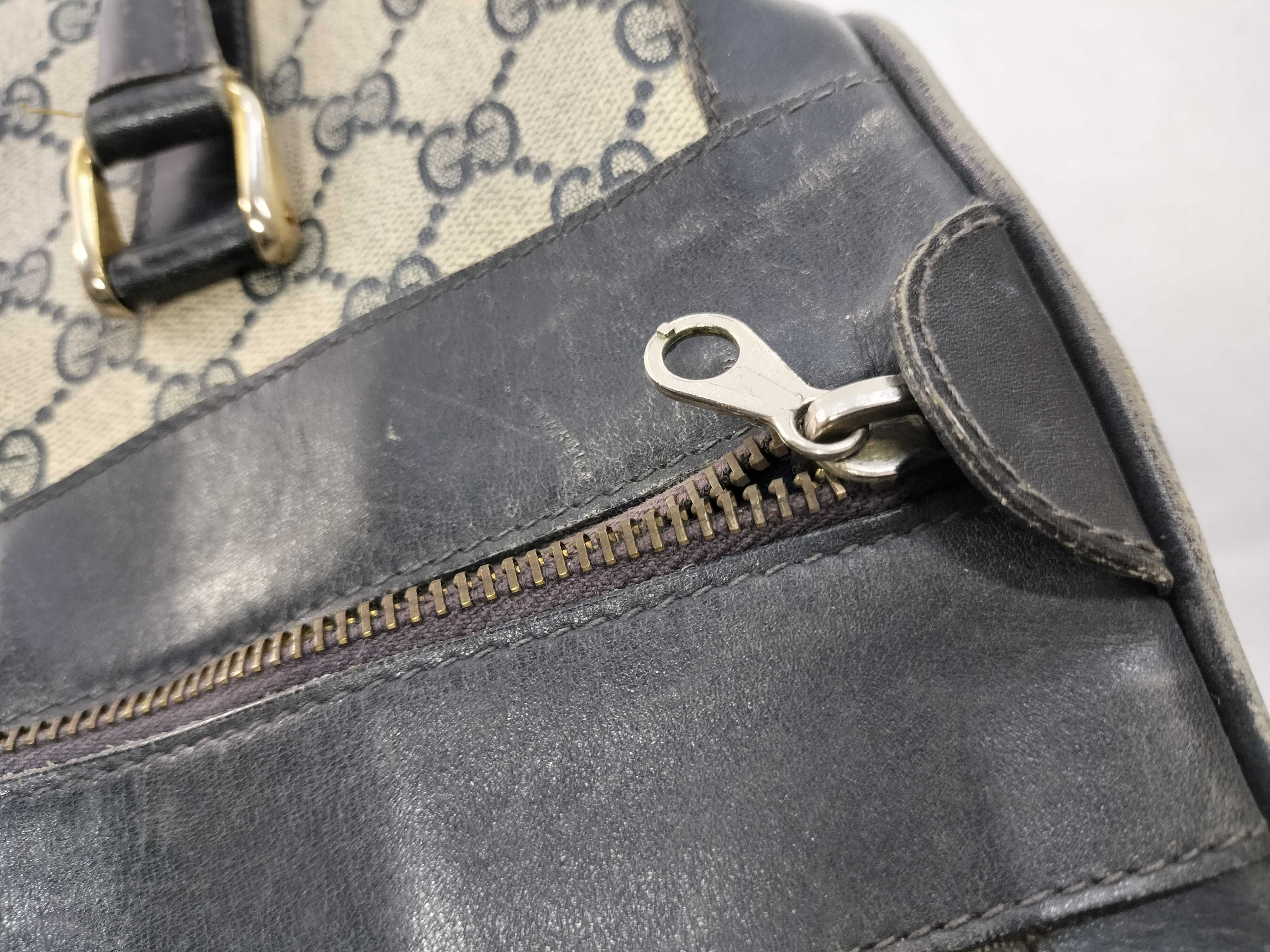 GG Supreme Sherry Boston Bag, Vintage, Old, No Stamp — view 10