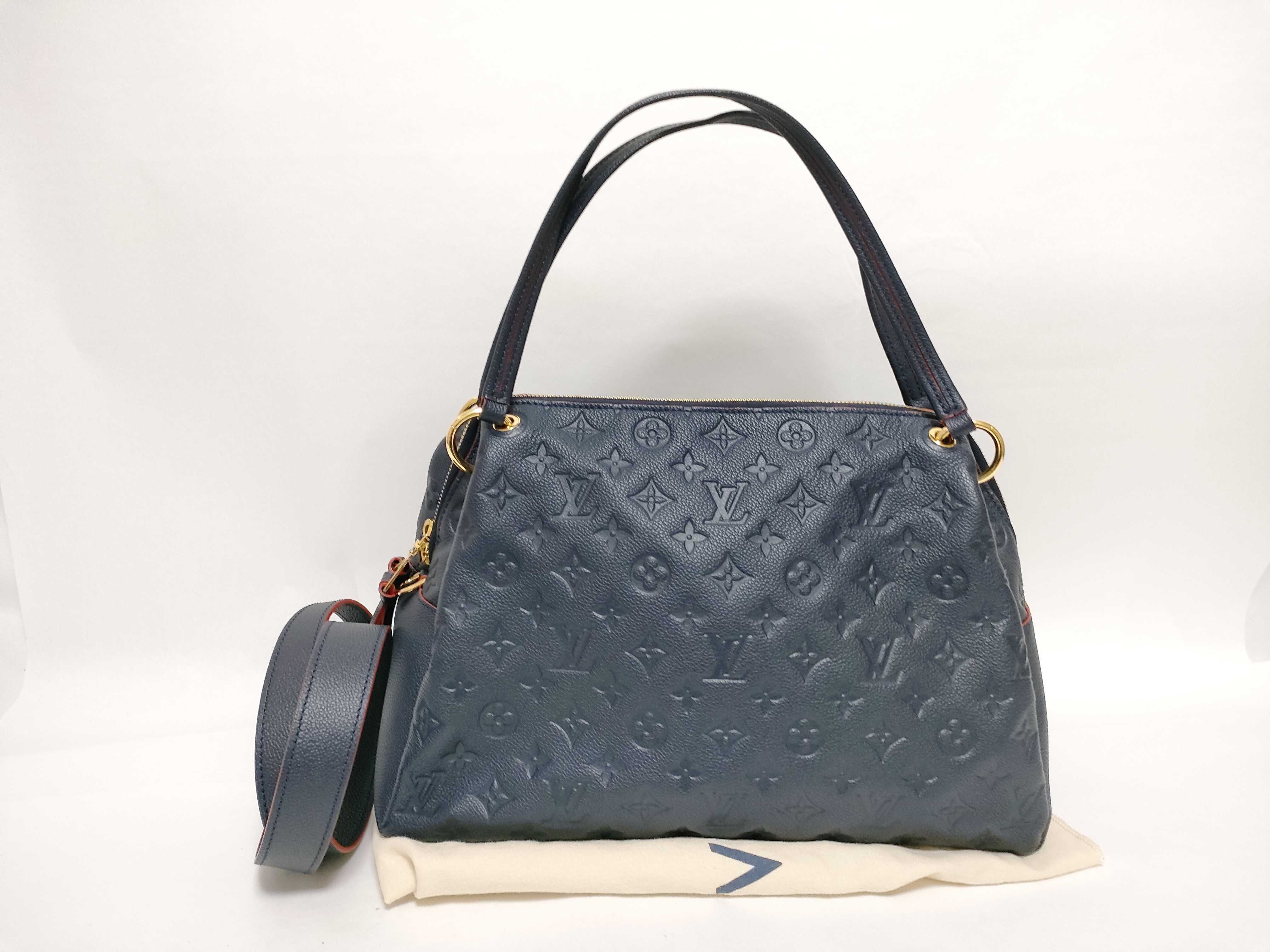 Monogram Empreinte Navy Monogram Empreinte Pontu PM Handbag