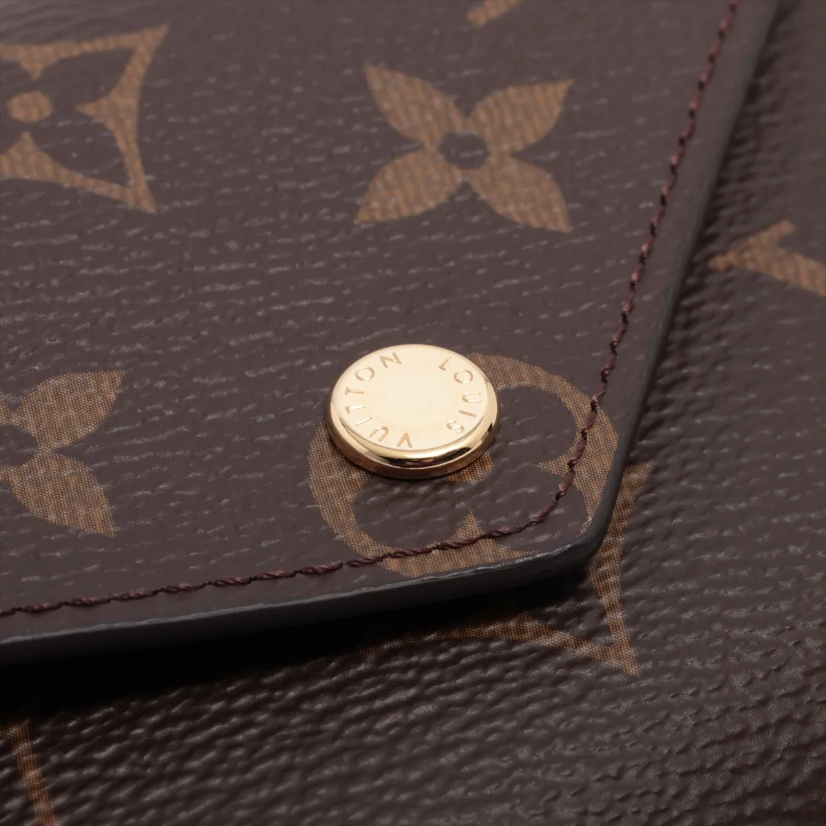 Monogram Portefeuille Victorine M62472 Brown Compact Wallet with Initials RFID Reactive — view 9