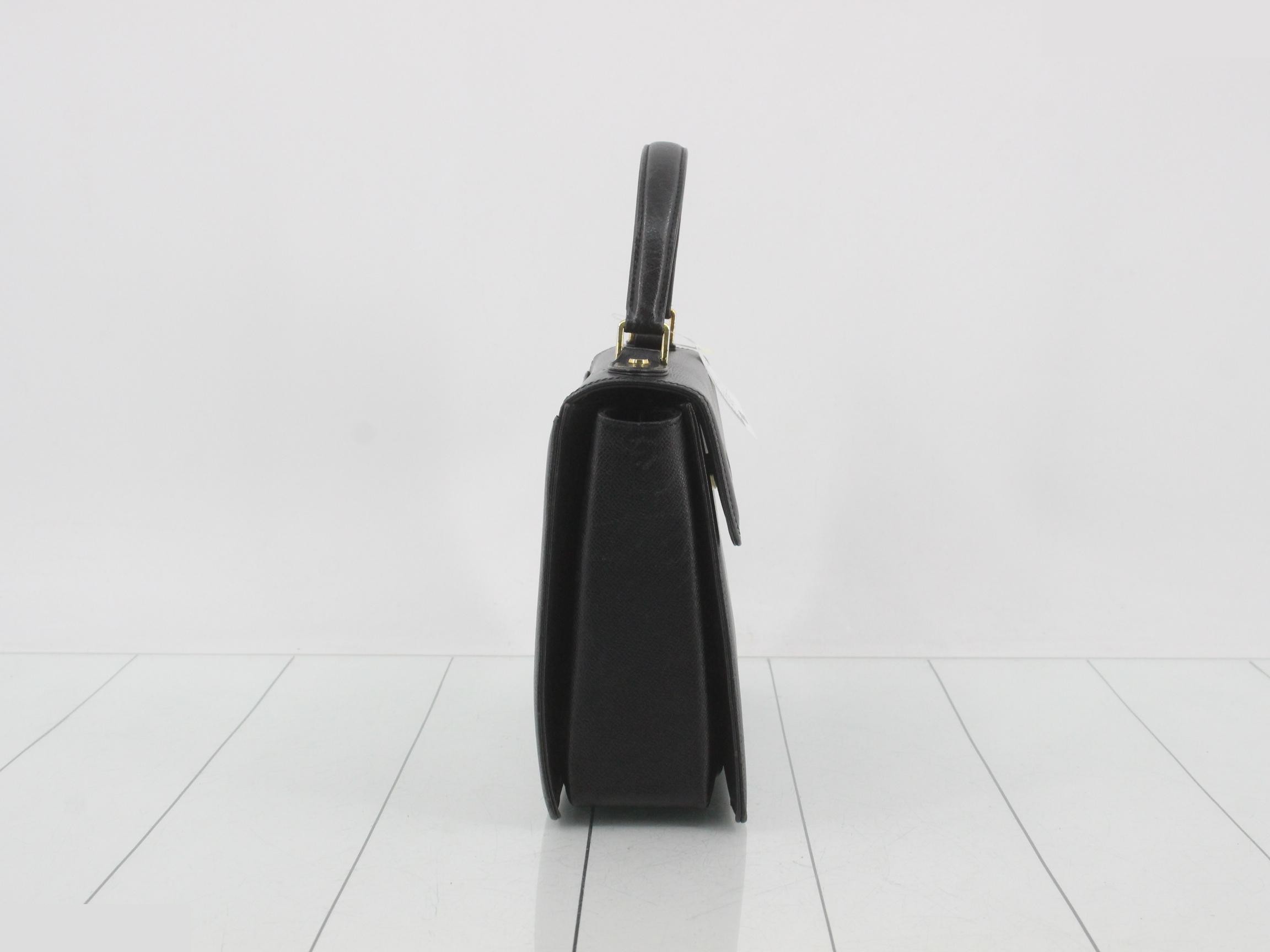 Tassel leather bag, black, W28 H19.5 D8 — view 4