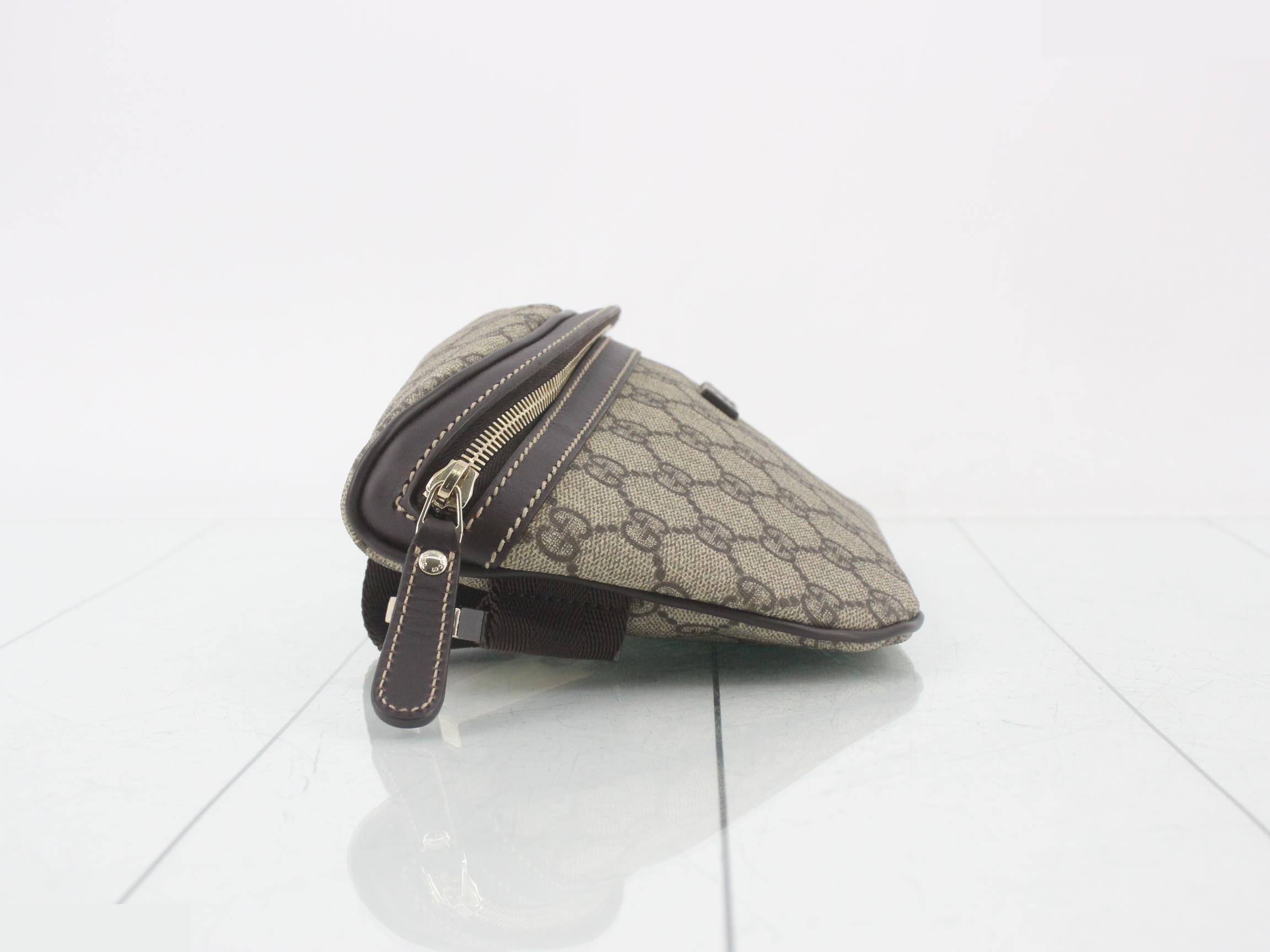 GG Supreme Body Bag, Brown, 233269 — view 4