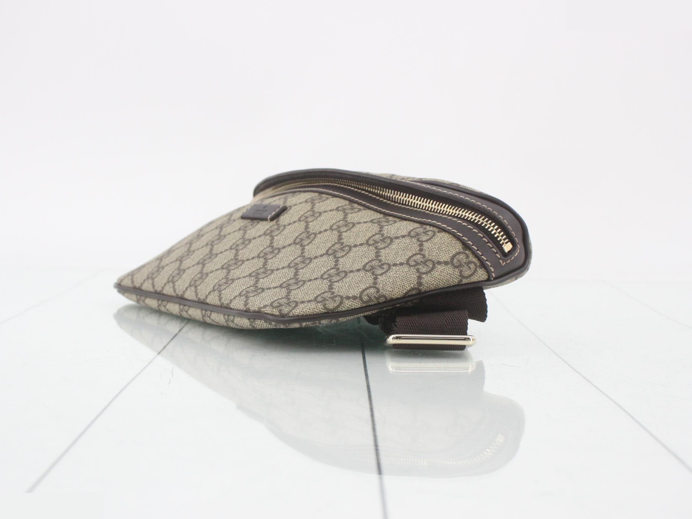 GG Supreme Body Bag, Brown, 233269 — view 6