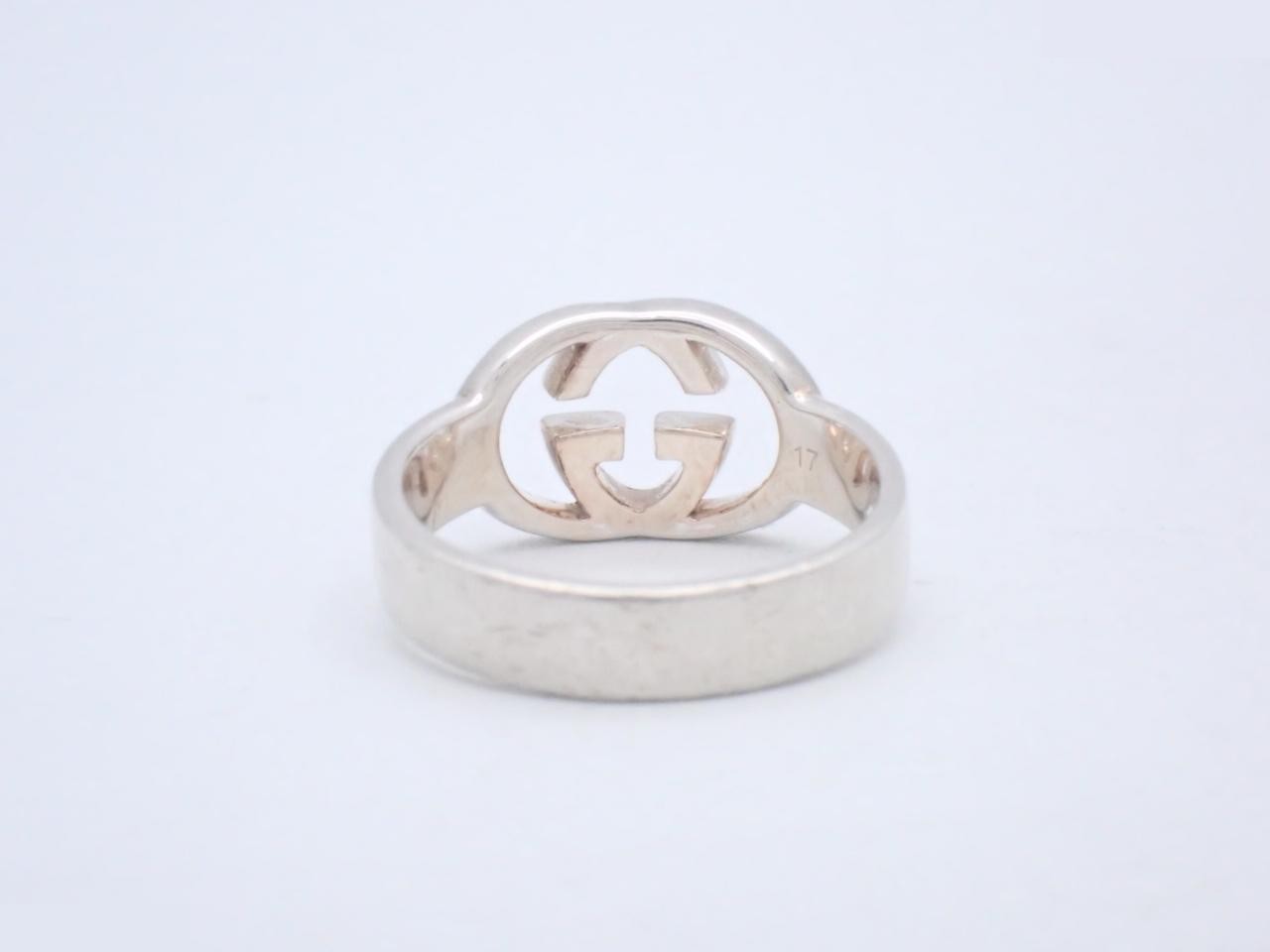 Ag925 Interlocking G Ring, 4.6g, Size #16 — view 2