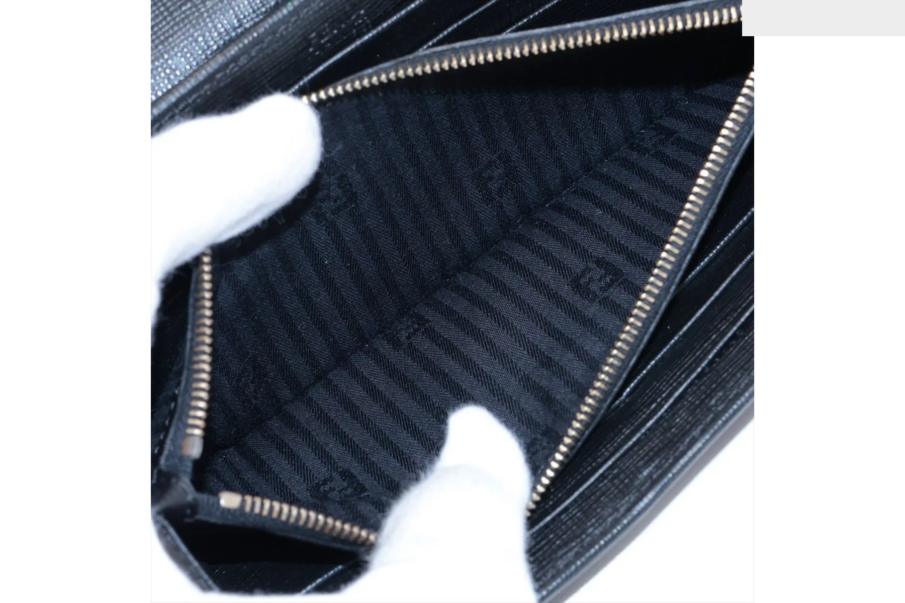 Toujours Leather Long Wallet, Black — view 7