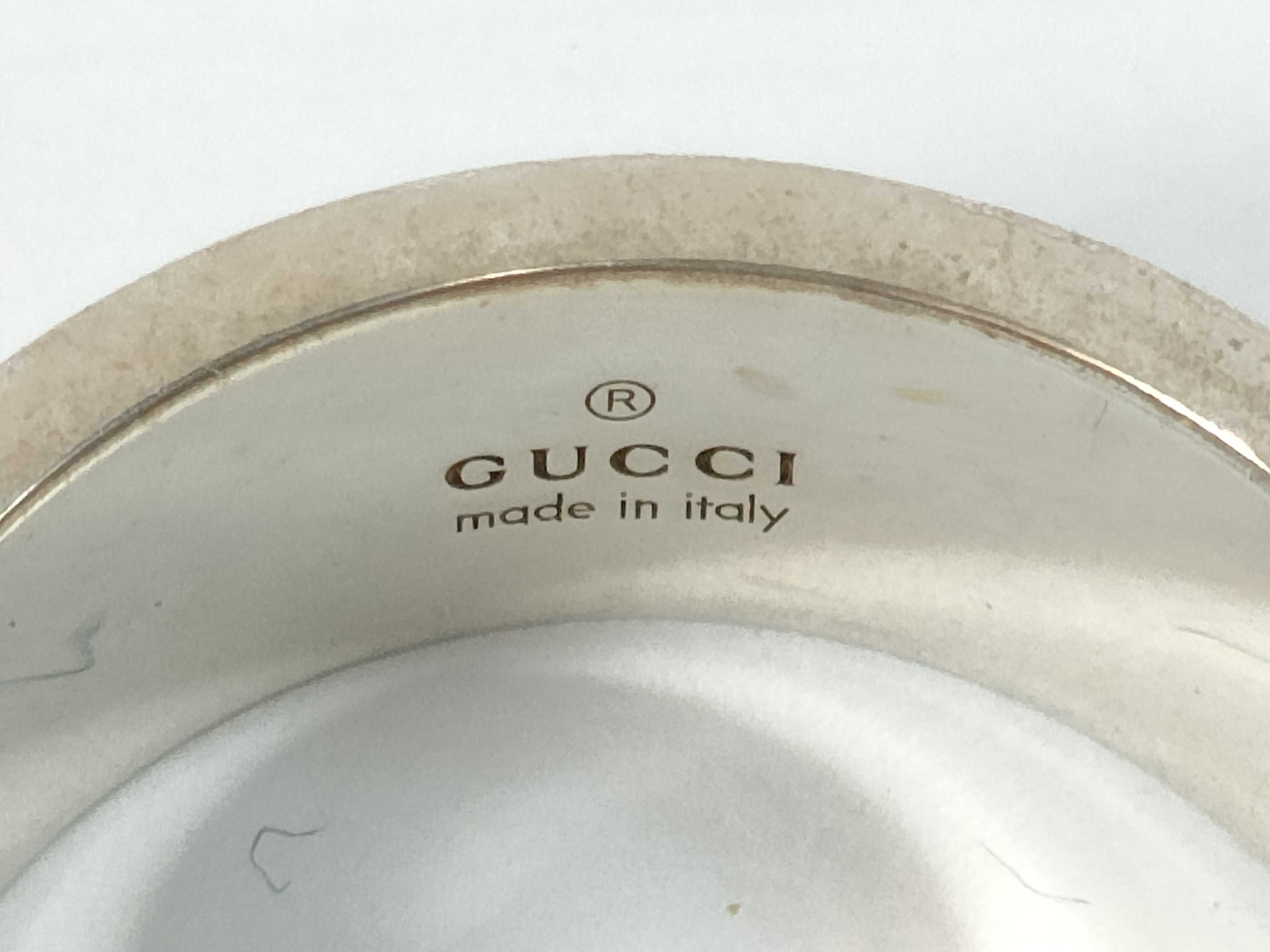 Branded Cutout G Sterling Silver 925 Ring — view 5