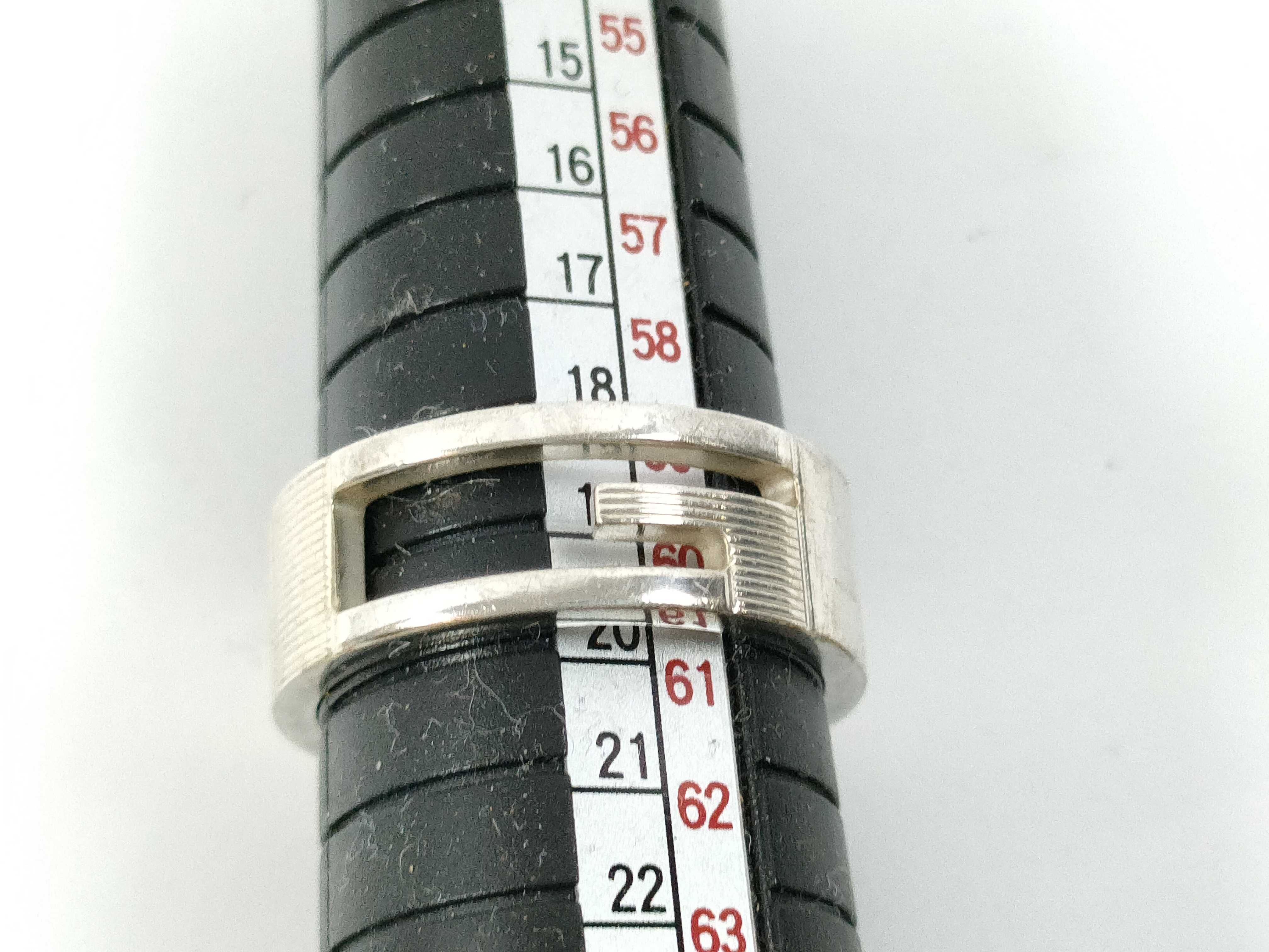Branded Cutout G Sterling Silver 925 Ring — view 6