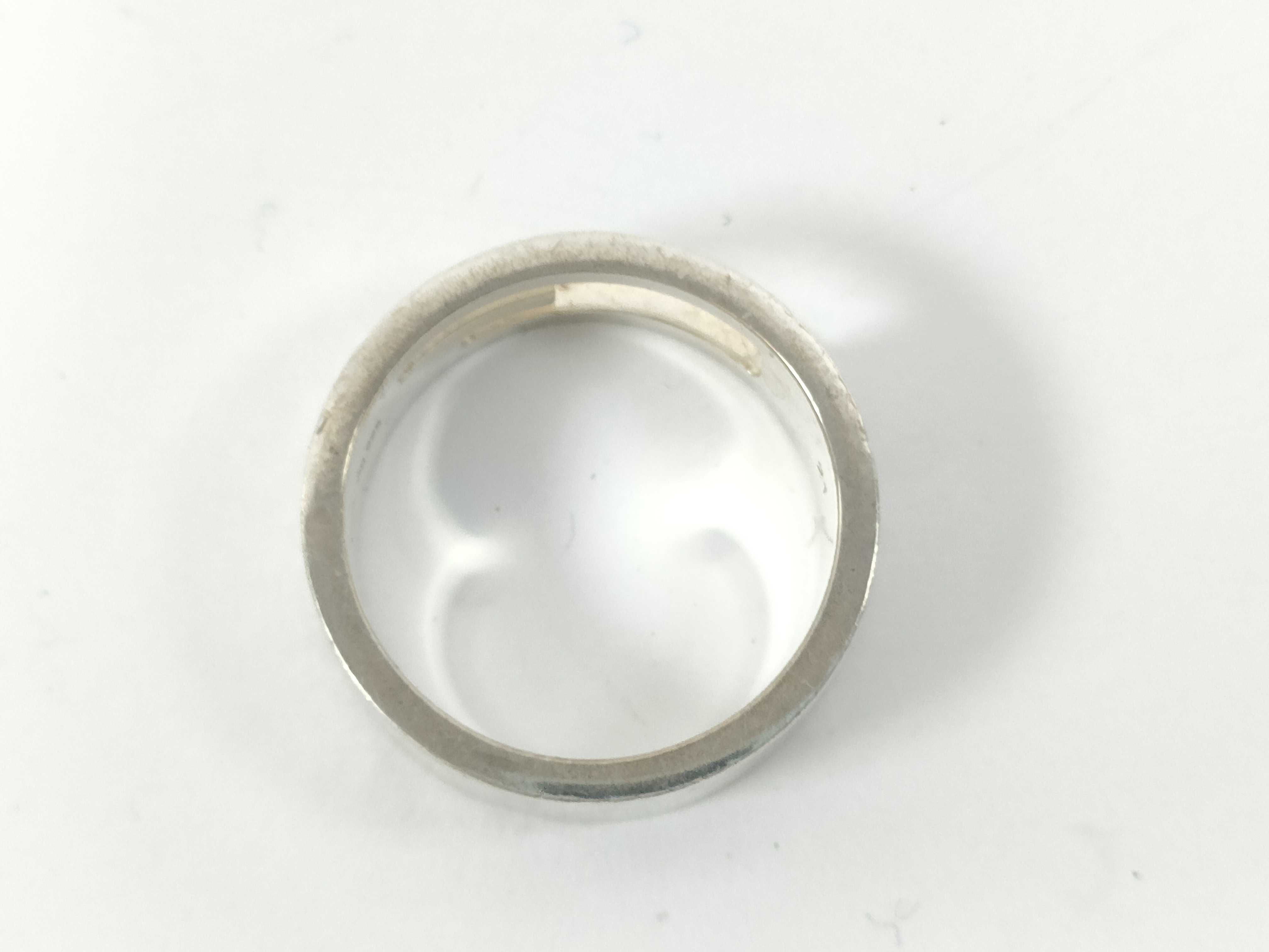 Branded Cutout G Sterling Silver 925 Ring — view 7
