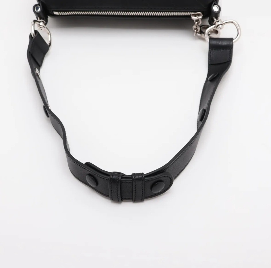 Blondie Leather Shoulder Bag, Black, with Box, 760170 — view 4