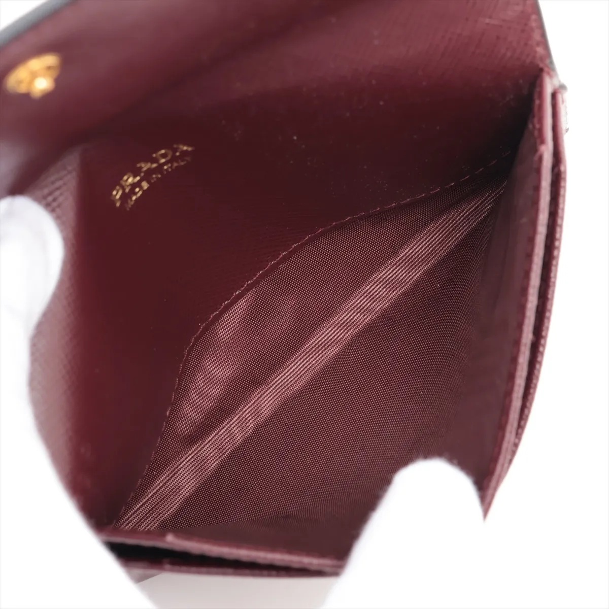 Leather Long Wallet, Red — view 4